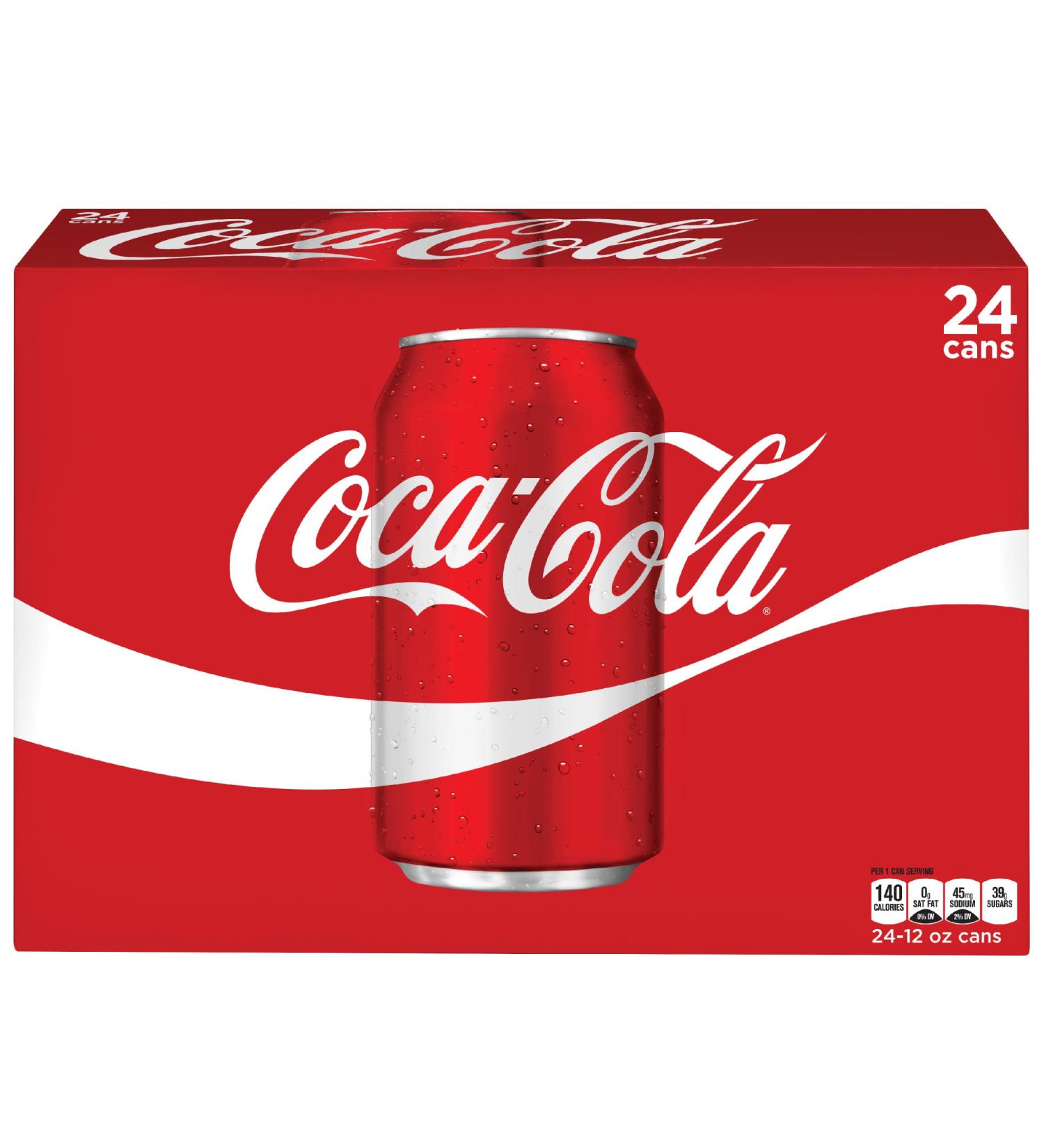 Coca-Cola Original Taste | Sparkling Soft Drink | Great Coke Taste | 330ml Cans | (Pack of 24) - Buy Online on SooperMarket.com