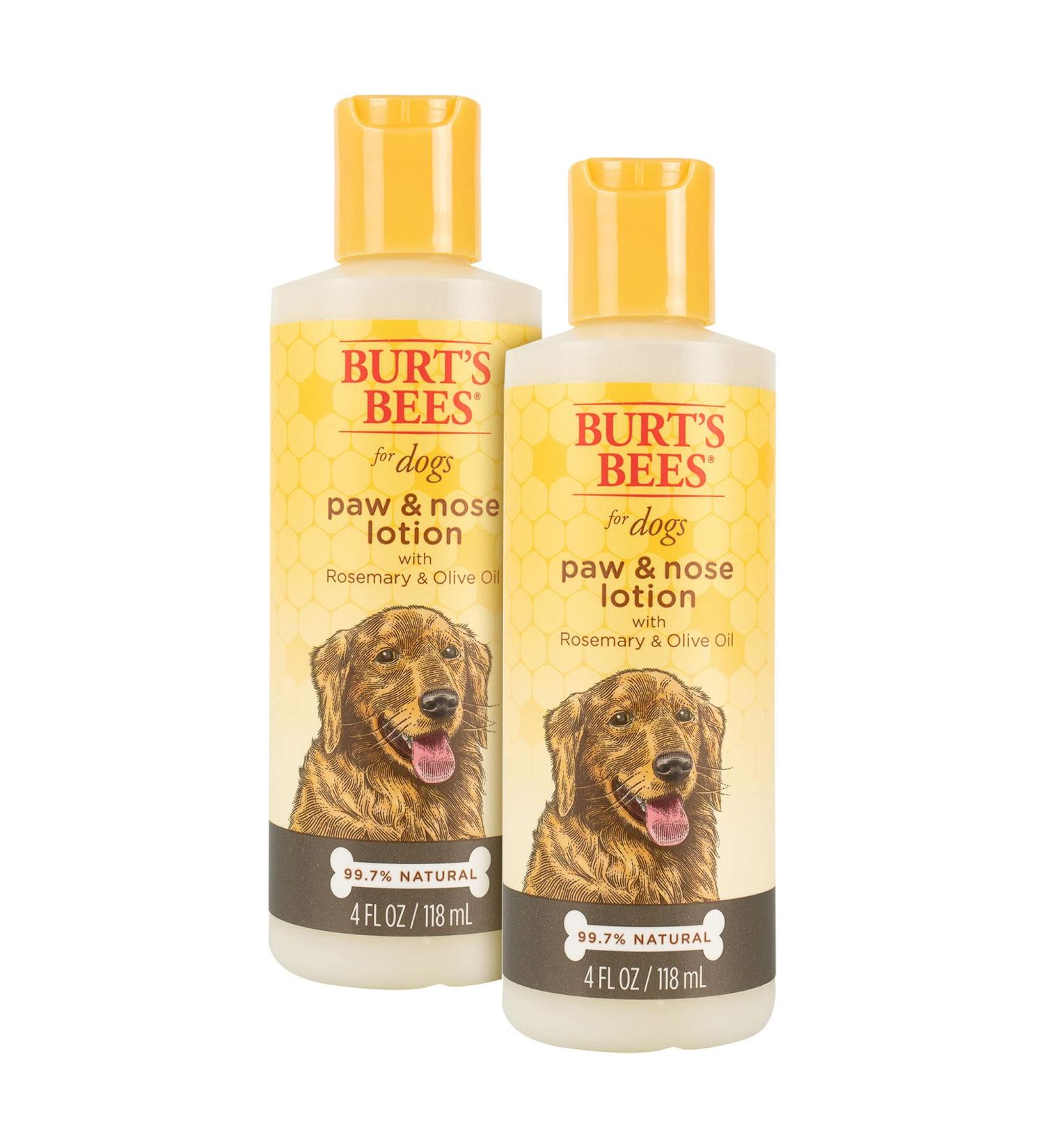 Burt's Bees for Dogs Natural Paw & Nose Lotion 2 Pack | Soothing & Moisturizing Formula with Rosemary & Olive Oil | Cruelty-Free, Sulfate & Paraben-Free | pH Balanced for Dogs | Made in USA - Buy Online on SooperMarket.com