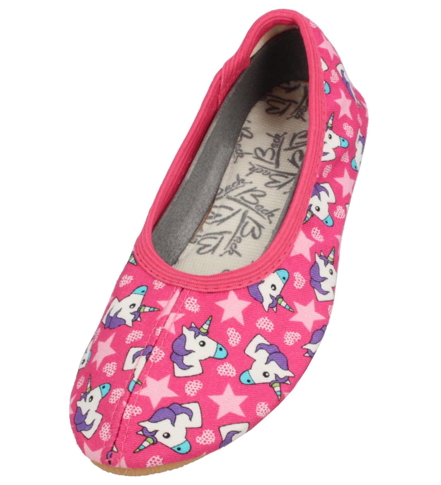 Beck Girls Pink Horse Gymnastics Shoes - Size 28 EU - Stylish & Comfortable for Gymnastics - Buy Online on SooperMarket.com