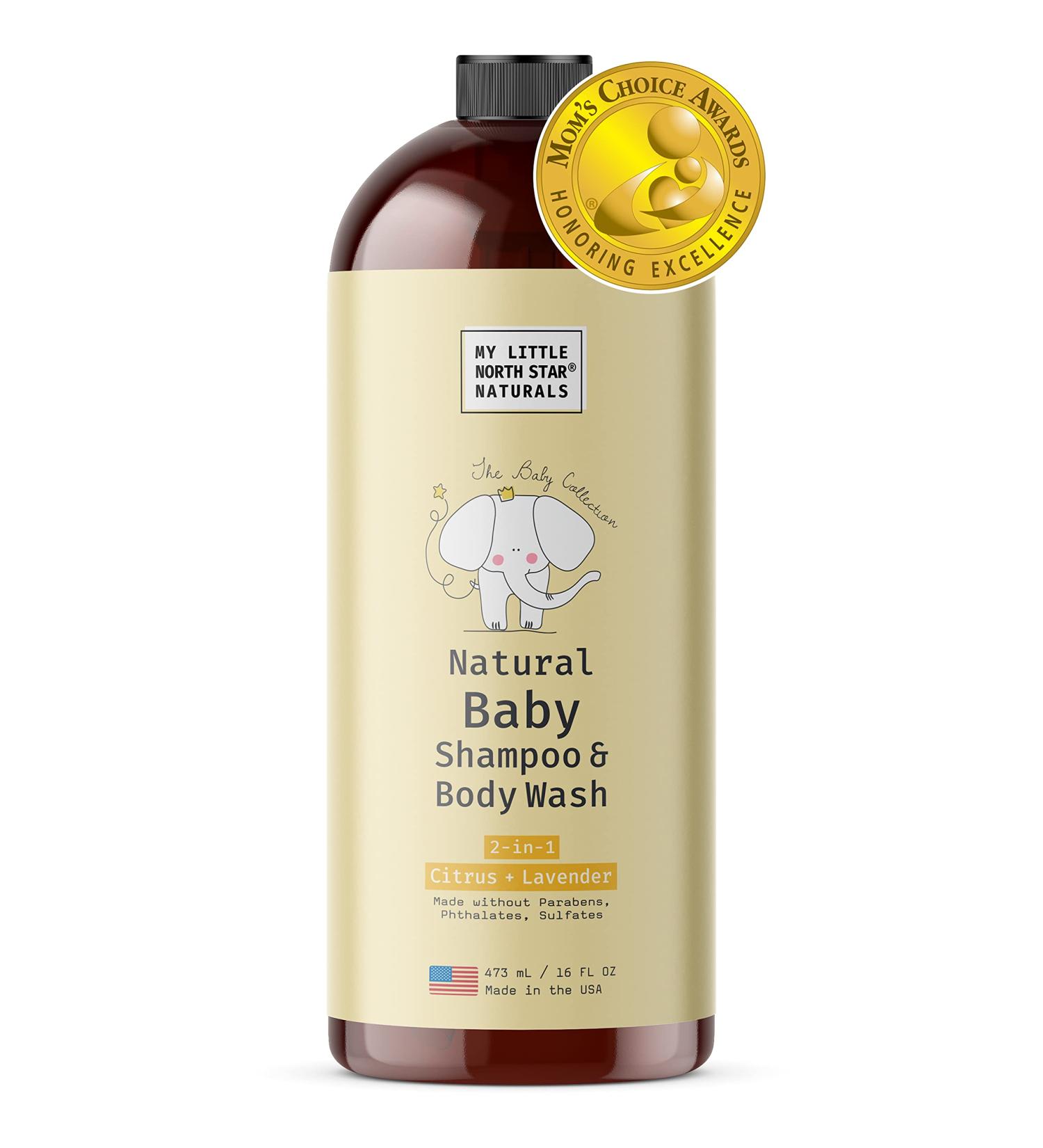 Natural Citrus Lavender Baby Shampoo & Body Wash by My Little North Star - Gentle 2-in-1 Soap for Baby's Head-To-Toe Care - Buy Online on SooperMarket.com