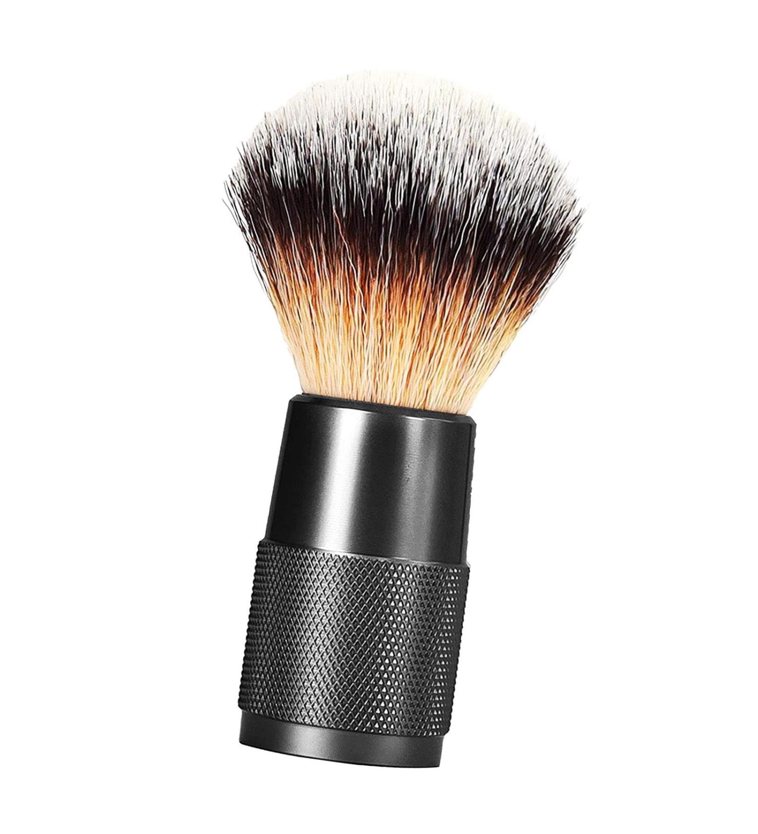 Colcolo Razor Brush & Soap Brush - Durable Lightweight Accessories for Travel | Men's Shaving Cream Brush with Nylon Synthetic Bristles - Black - Buy Online on SooperMarket.com