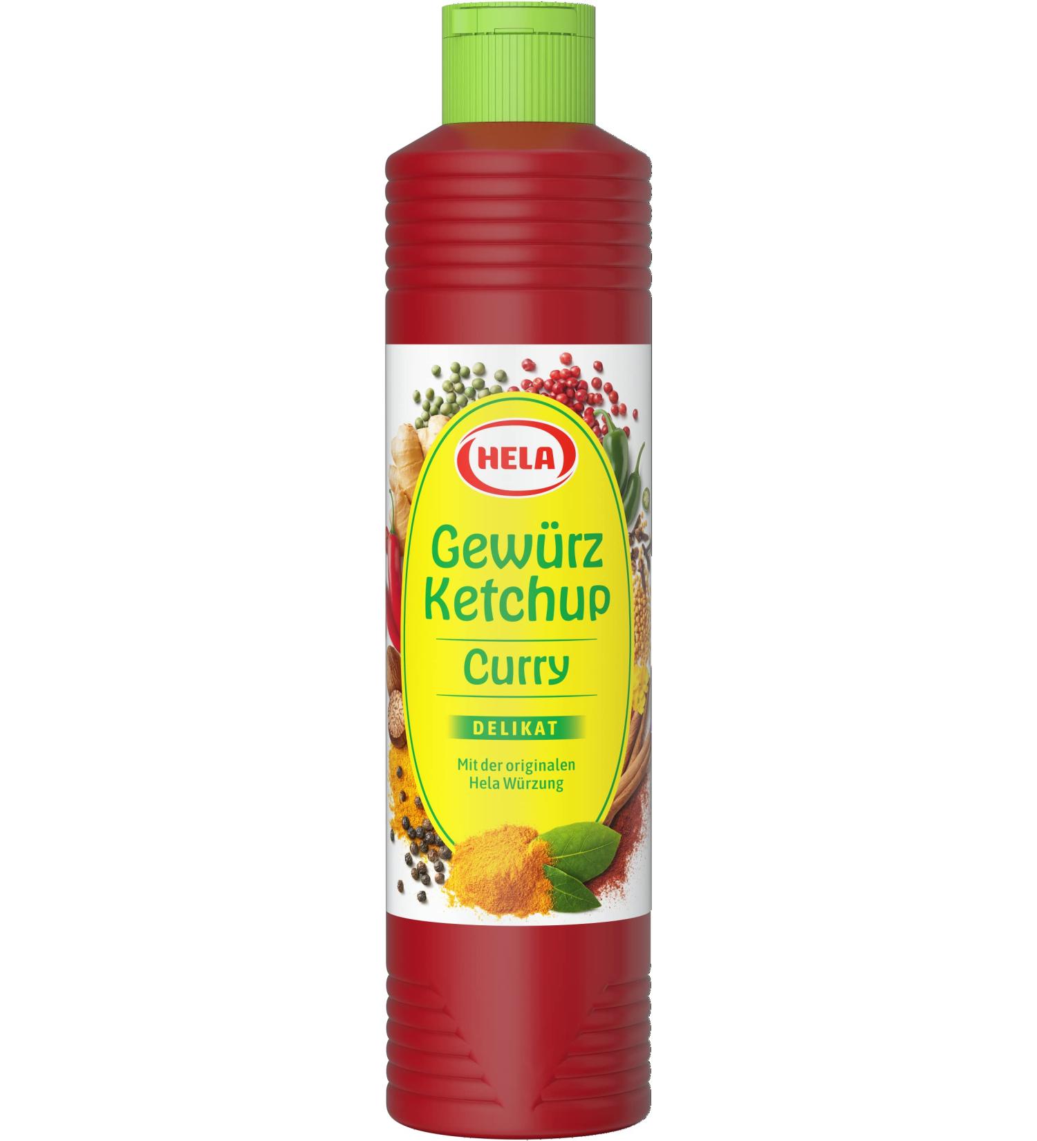 Hela Spice Ketchup Curry Delicate (6 x 800 ml) - Authentic International Flavor for Your Dishes - Buy Online on SooperMarket.com