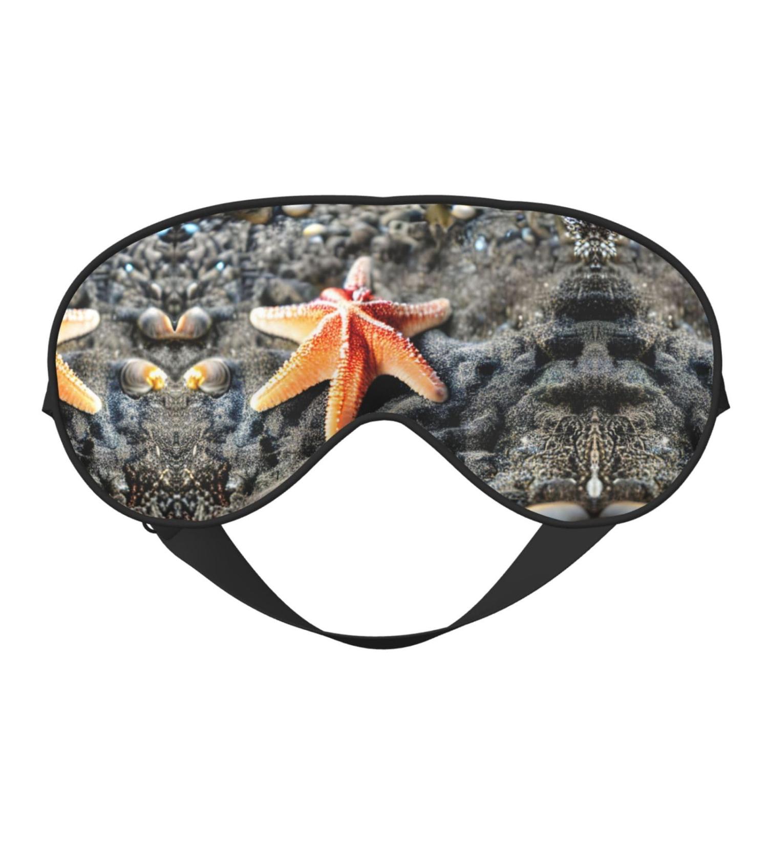 Summer Sea Star Seashell Soft Sleep Eye Mask Female Breathable Eye Patch Perfect for Travel and Relaxation - Buy Online on SooperMarket.com