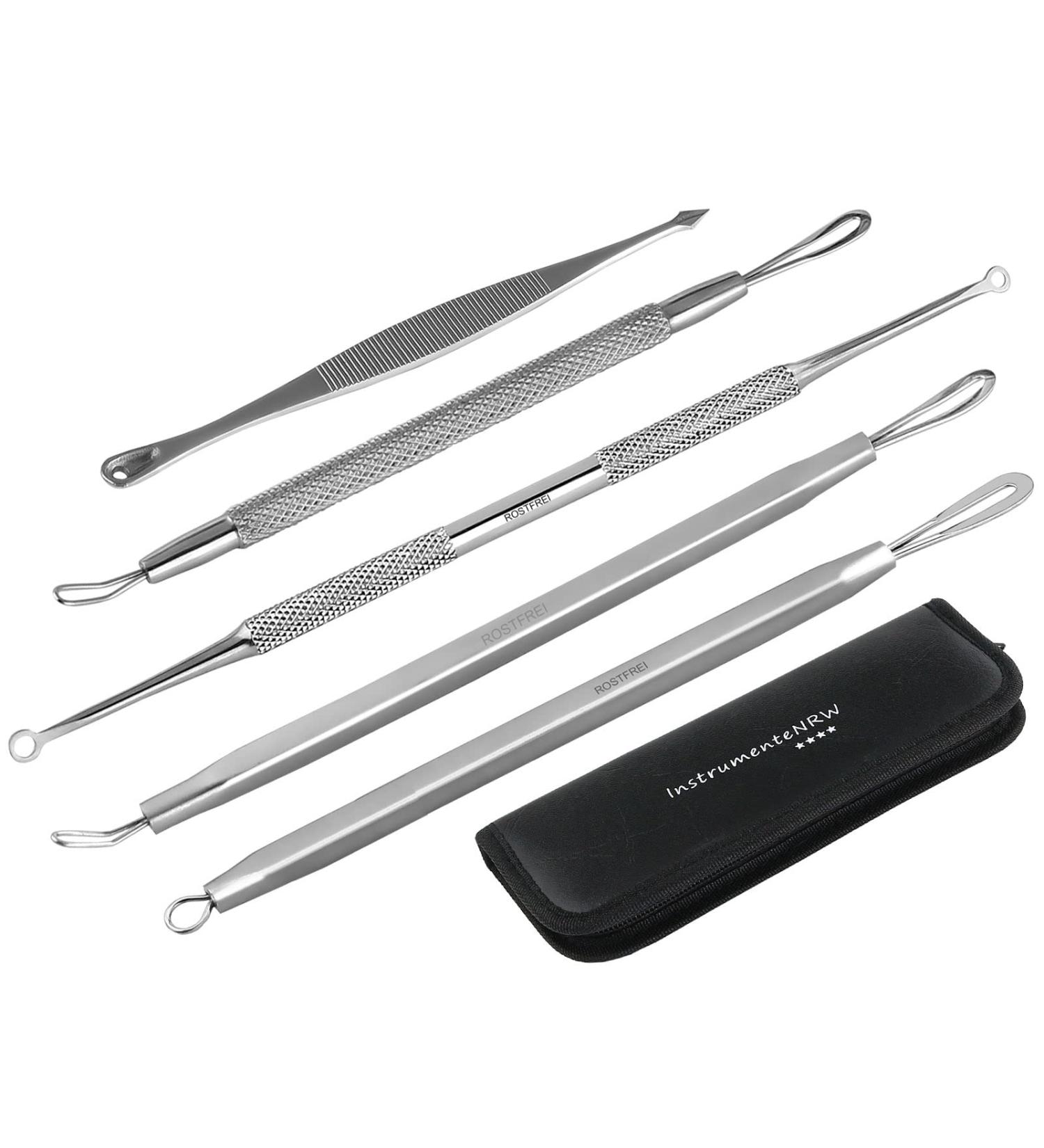 Professional Comedone Squeezer | Complete Blackhead Remover Set with Storage Case - International Shipping Available - Buy Online on SooperMarket.com