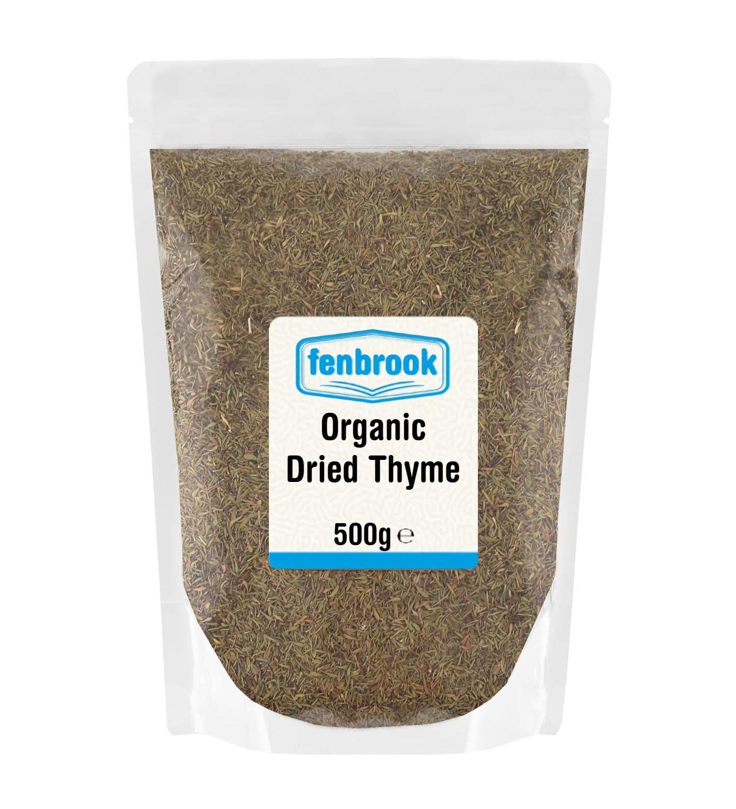 Certified Organic Dried Thyme 500g by Fenbrook Organic | Premium Quality Thyme - Buy Online on SooperMarket.com