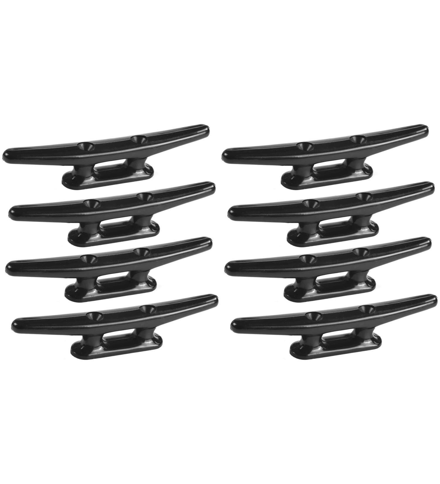 MIZUGIWA 6 Inch Black Nylon Boat Dock Cleats - Pack of 8 - Buy Online on SooperMarket.com