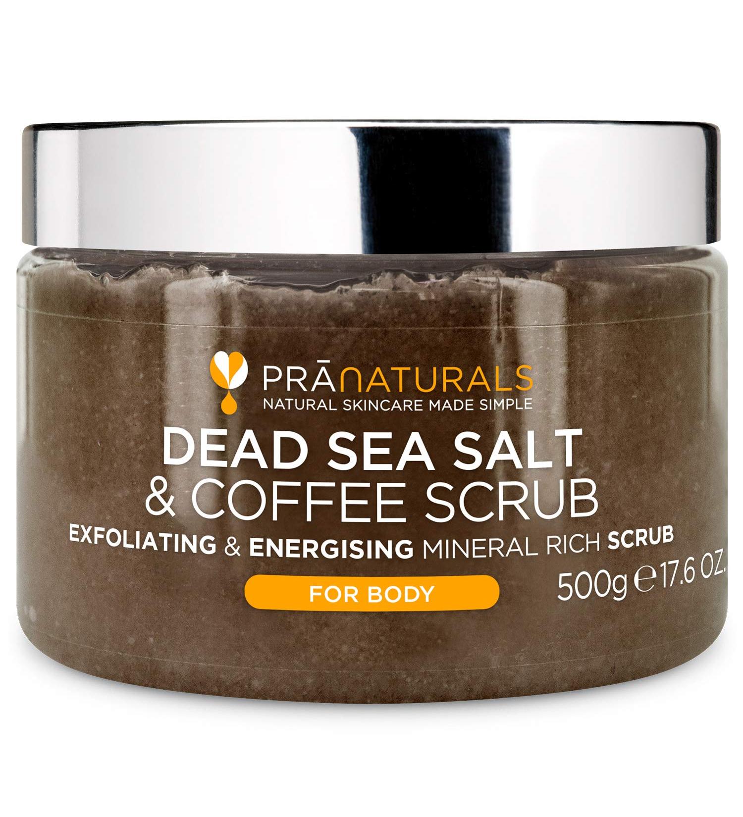 Pranatural Dead Sea Salt Body Peeling 500g - Vegan Moisturizing & Nourishing Natural Oils | Paraben-Free Cruelty-Free - Buy Online on SooperMarket.com