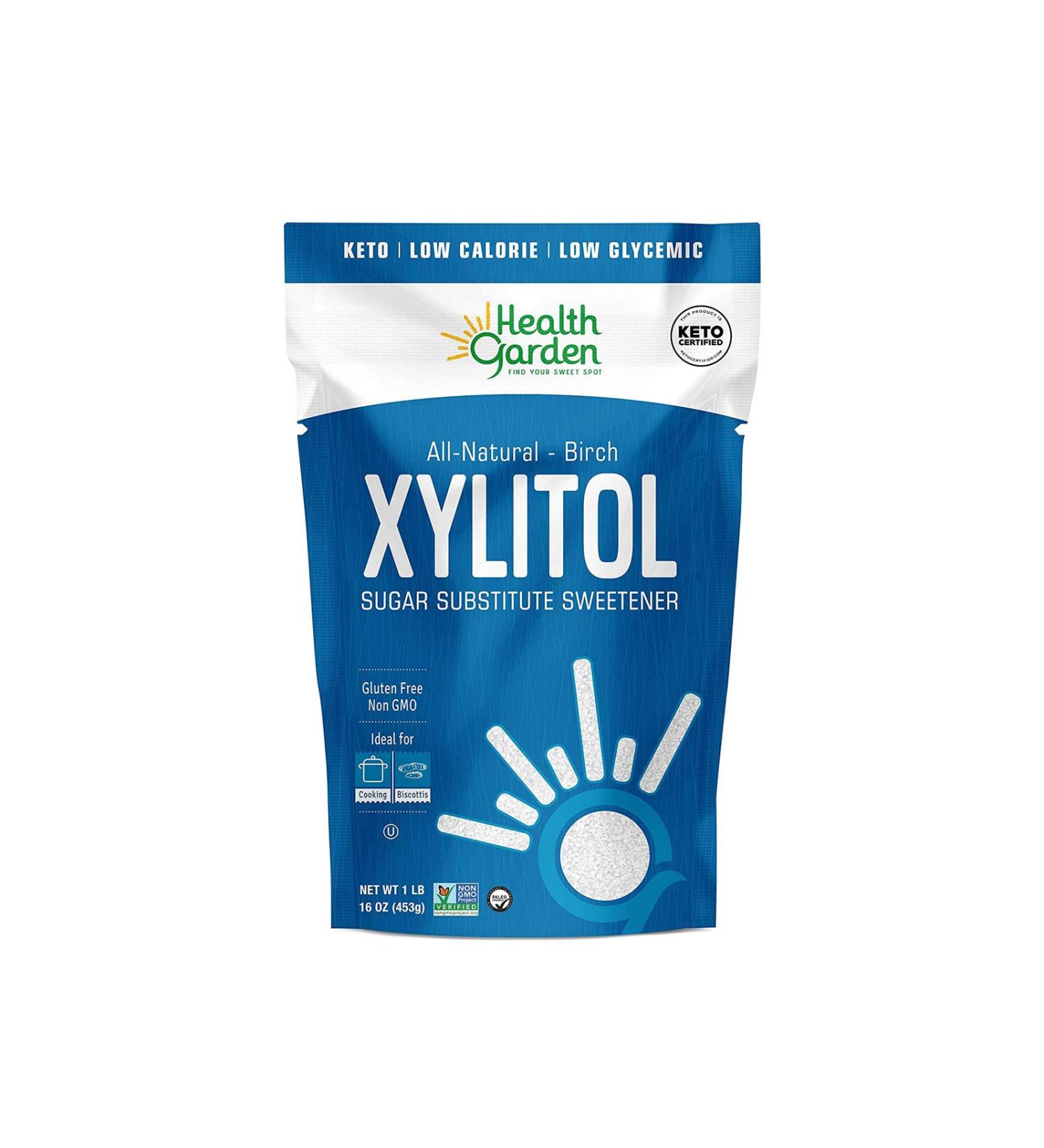 Health Garden Birch Xylitol Sweetener - Non GMO - Kosher - Made in USA - Keto Friendly - 2 Pack (1 lb Each) - Buy Online on SooperMarket.com