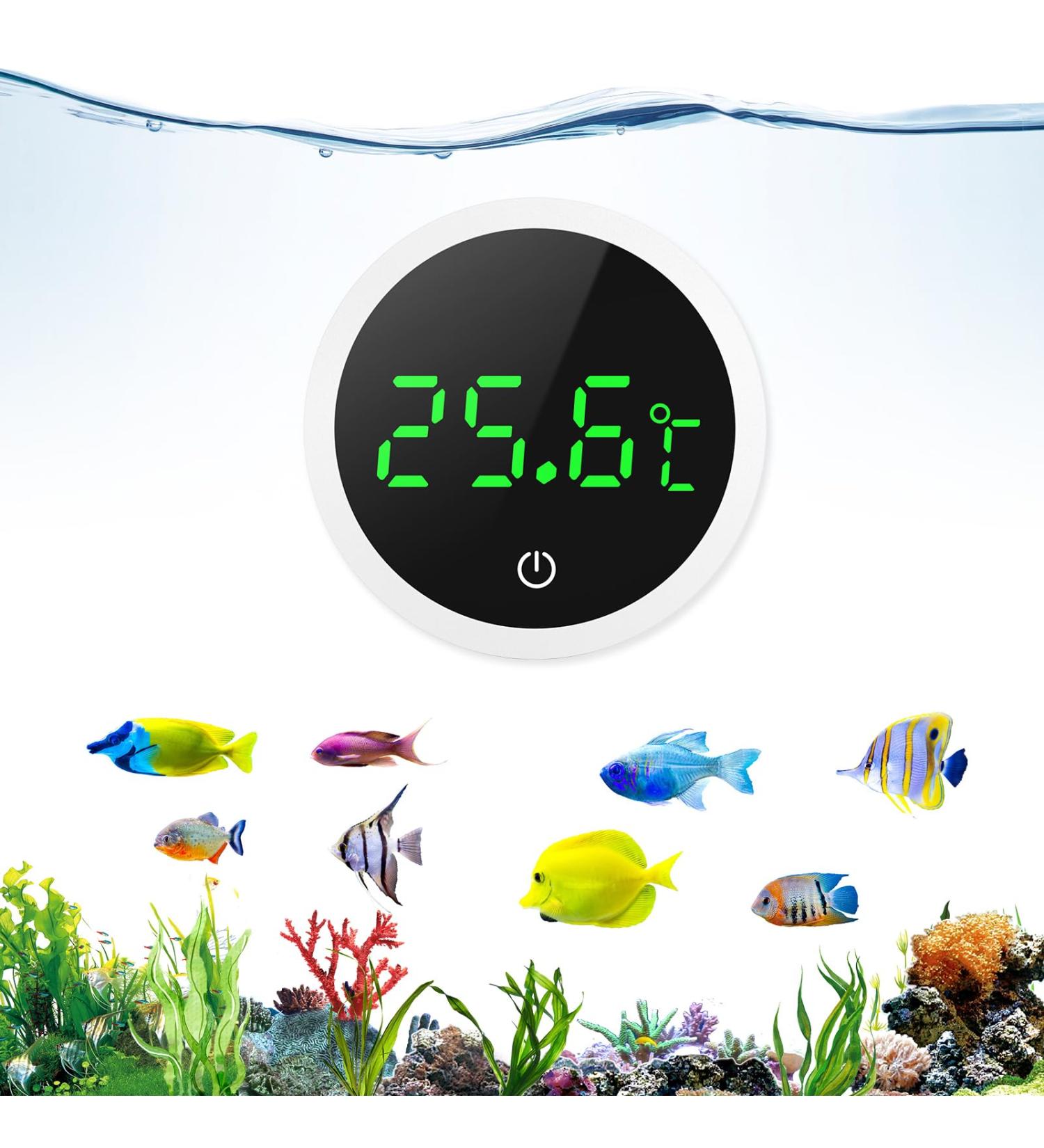Ankilo Digital Aquarium Thermometer - Touch Screen LED Wireless Meter for Freshwater & Saltwater | Accurate Marine Temperature Monitor - Buy Online on SooperMarket.com