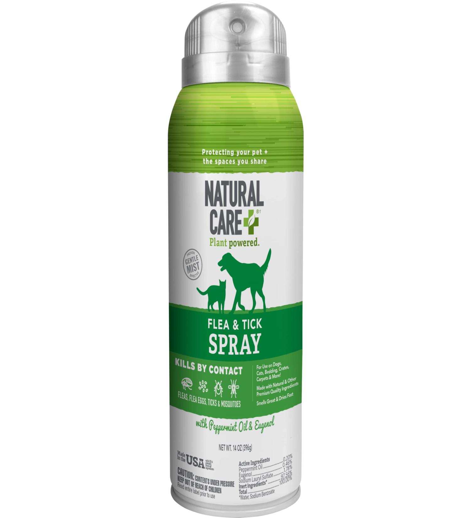 Natural Care Flea and Tick Spray for Dogs and Cats | 14 oz | Certified Natural Oils | Flea Treatment and Prevention - Buy Online on SooperMarket.com