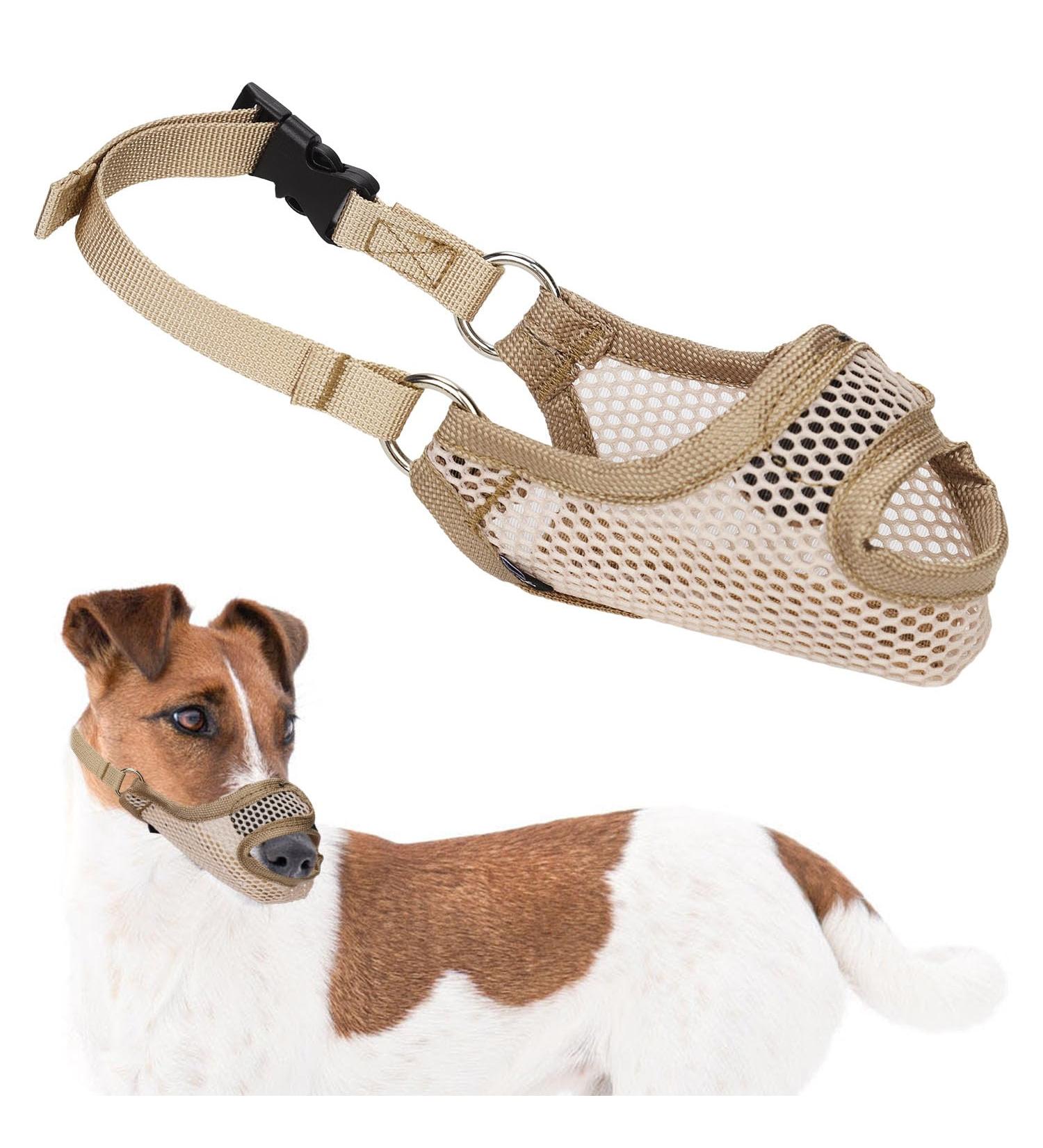 Soft Breathable Muzzle for Medium & Large Dogs - Anti-Barking & Chewing Solution Perfect Pet Gift - Buy Online on SooperMarket.com