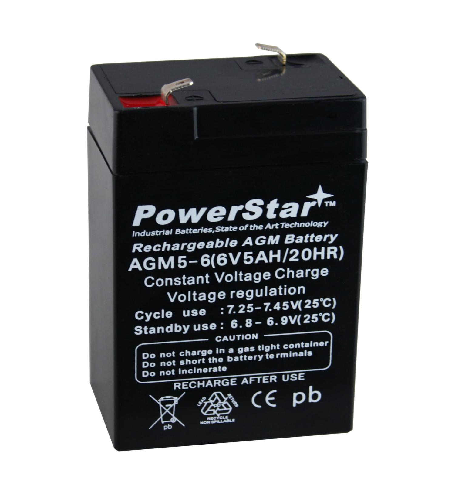 6V 5AH Battery for UB645 6V 4.5Ah WP4-6 ES4-6 LC-RB064P High-Performance SLA0905 Replacement Battery for International Shipping - Buy Online on SooperMarket.com