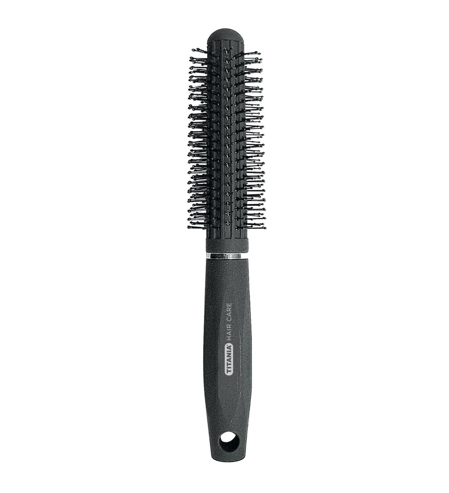TITANIA round brush 4 cm diameter black with silver ring 1 pack (1 x 91 g)
