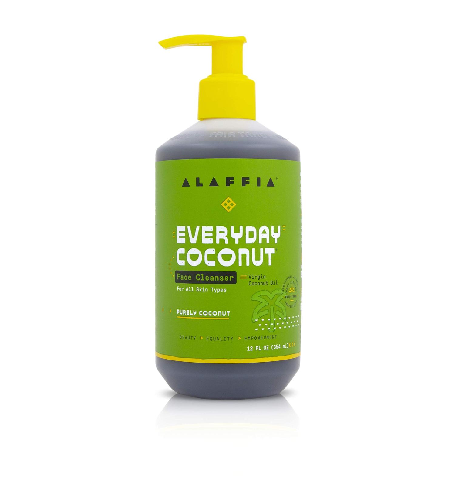 Alaffia Everyday Coconut Face Cleanser - Pure Coconut 12 fl oz (354 ml) | Natural Skincare - Buy Online on SooperMarket.com