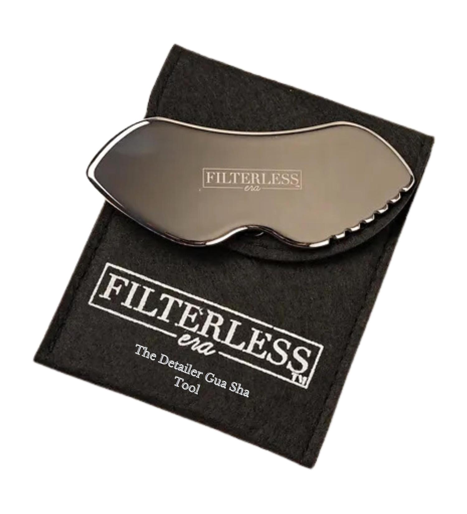 Detailer Stainless Steel Gua Sha Tool - Facial Massager for Jawline Sculpting & Lymphatic Drainage | International Shipping Available - Buy Online on SooperMarket.com