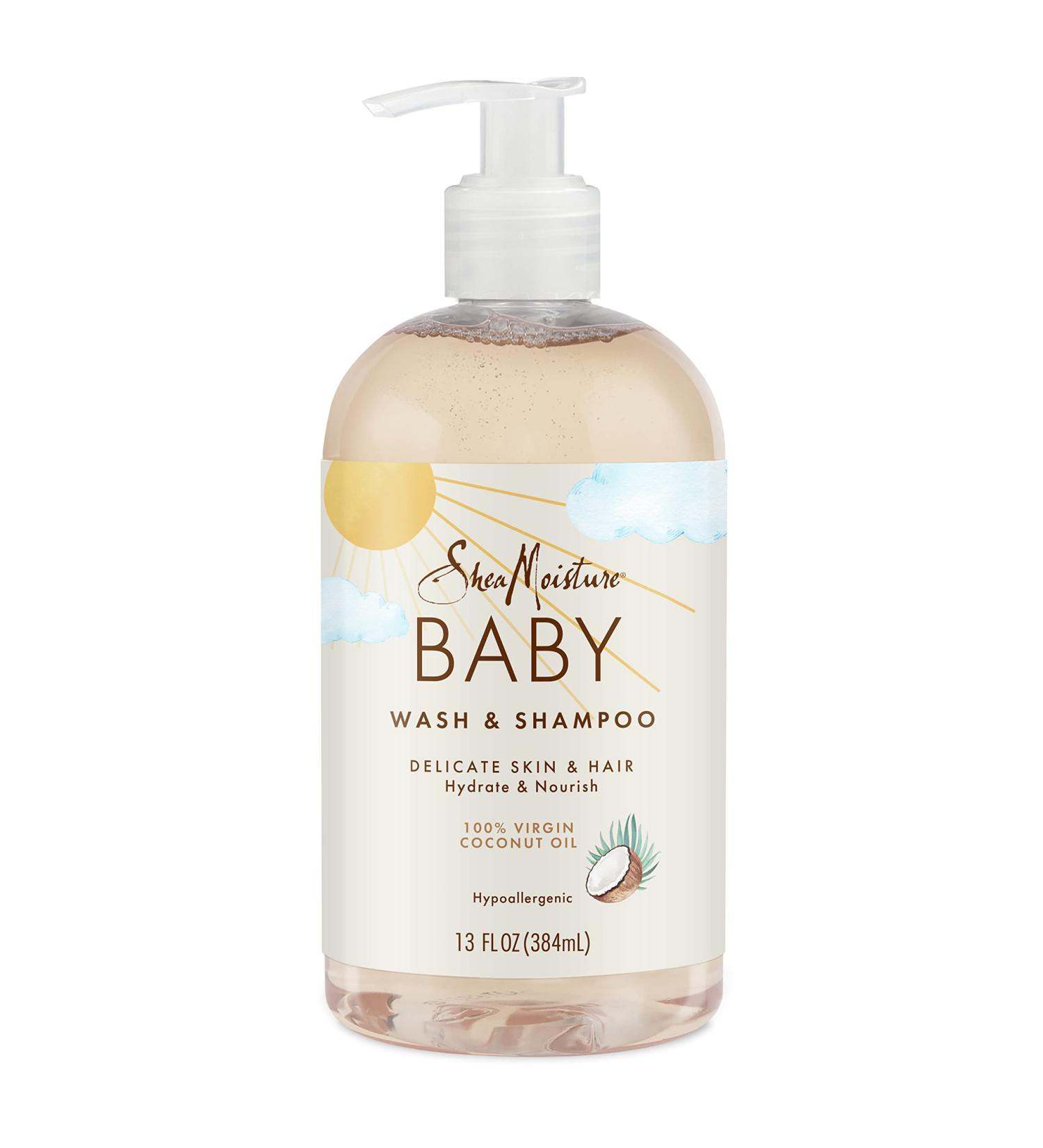 Buy Shea Moisture 100% Virgin Coconut Oil Baby Wash & Shampoo - Gentle Nourishing & Natural | International Shipping Available - Buy Online on SooperMarket.com