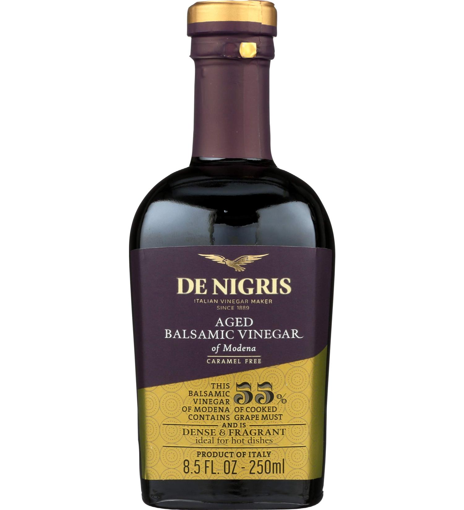 De Nigris Aged Balsamic Vinegar 8.5 oz - Premium Quality for Culinary Excellence - Buy Online on SooperMarket.com