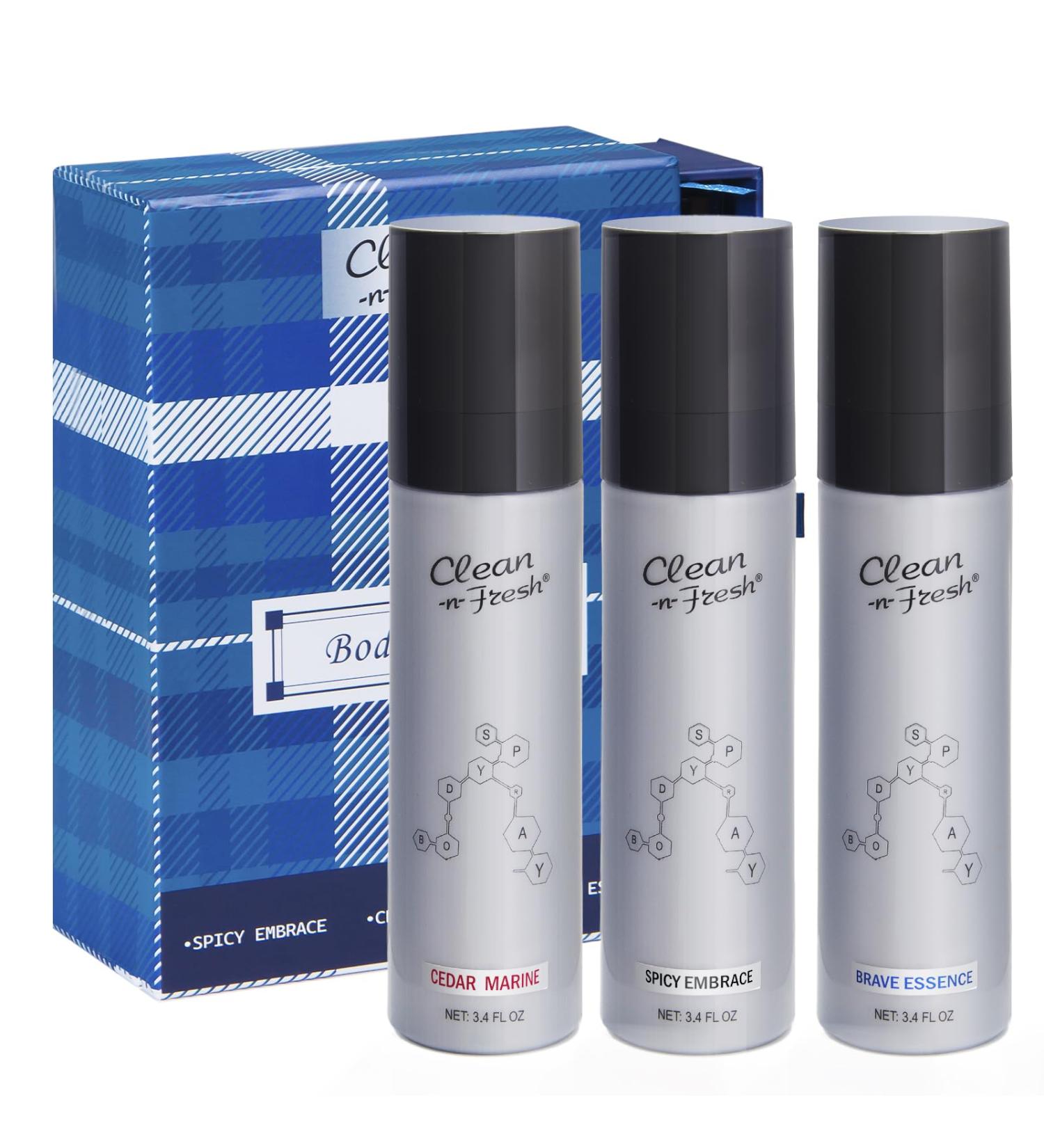 Clean-n-Fresh Fragrance Mist Body Spray for Men Each 3.4 Fl Oz/100 ML - Buy Online on SooperMarket.com