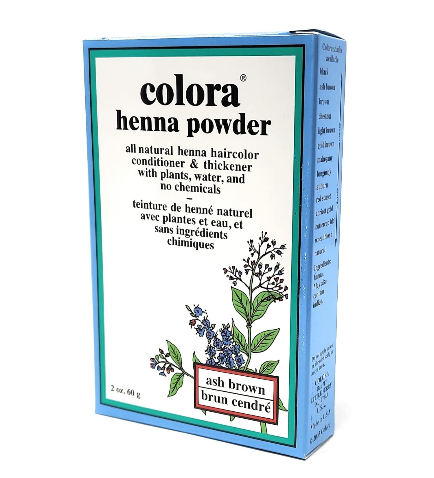 Premium Colora Henna Powder - Ash Brown | Natural Hair Dye for Vibrant Color | International Shipping Available - Buy Online on SooperMarket.com