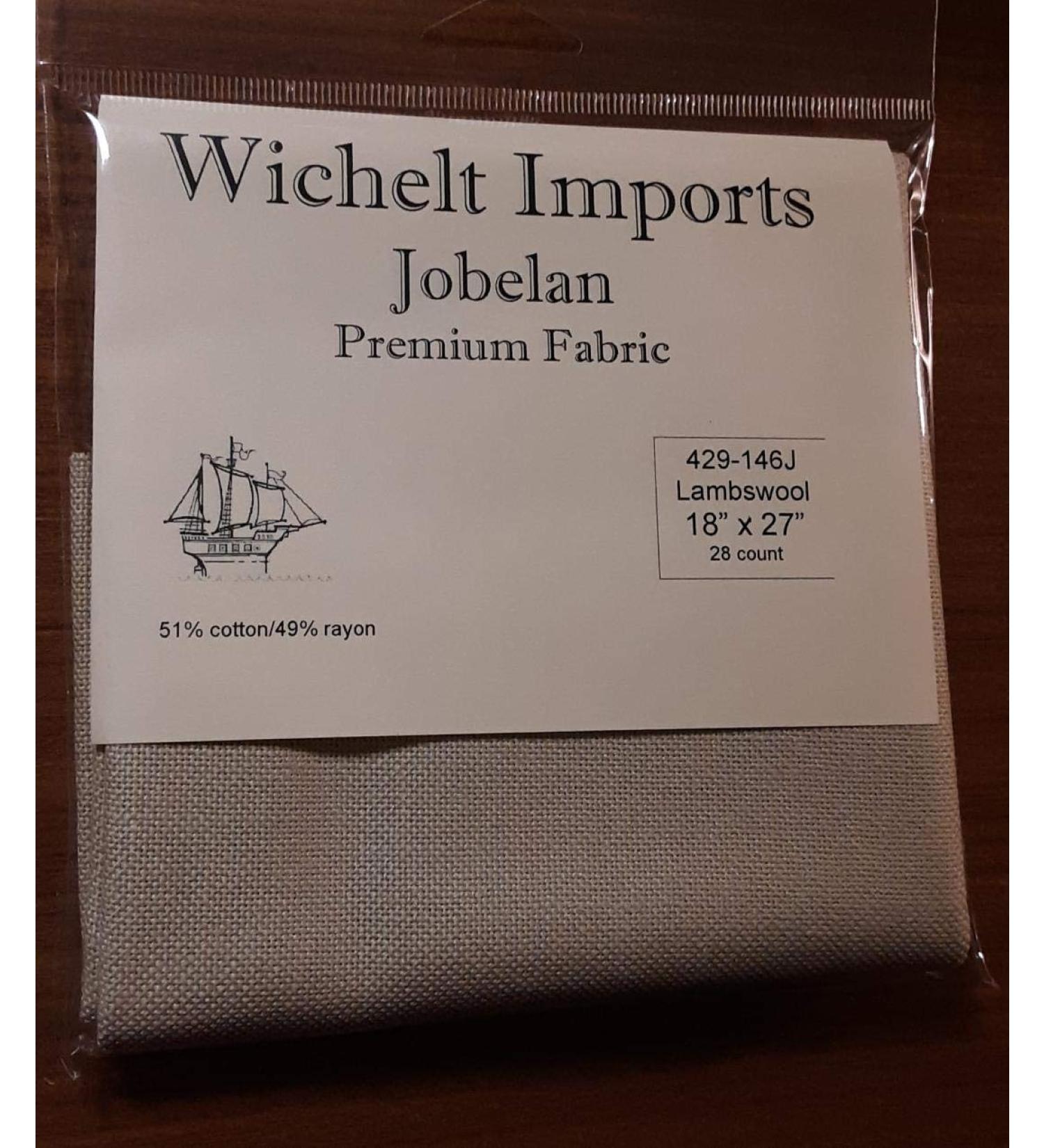 Wichelt Premium JOBELAN Fabric for Cross Stitch Lambswool 28ct 18" x 27"