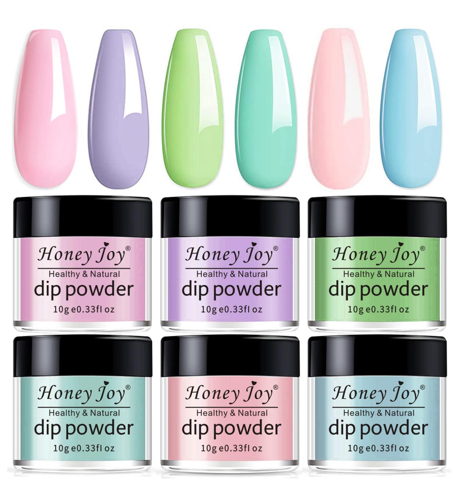 Purity Warm Colors Dipping Powder Starter Kit - Honey Joy 6 Box/Set for Summer Daily Makeup - No Lamp Cure Like Gel Polish - Even & Smooth Finish | 10g/box (DP-J-6pcs) - Buy Online on SooperMarket.com