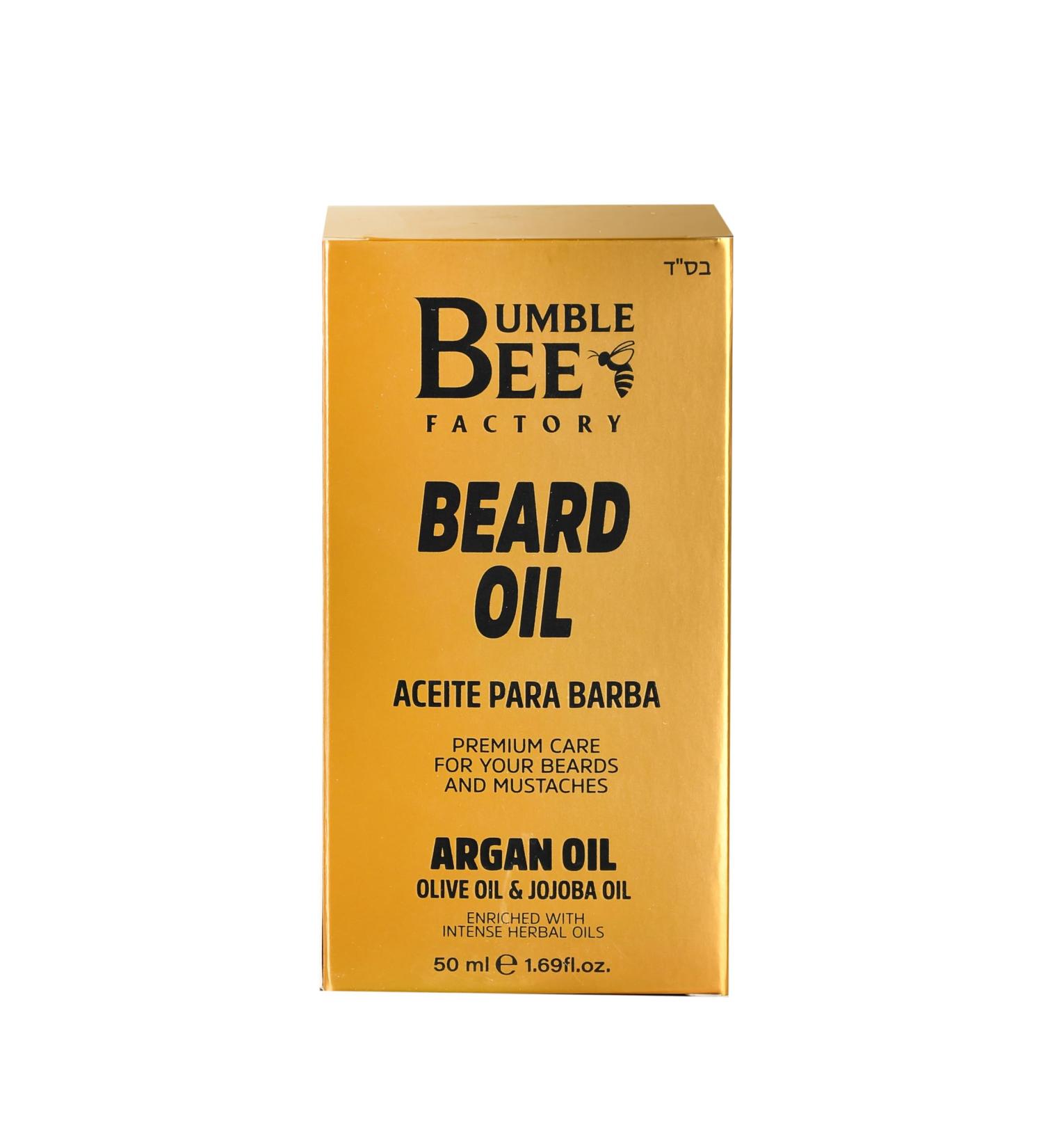 BUMBLE BEE Premium Organic Beard Oil for Men - Argan Olive & Jojoba for Luxurious Beard & Mustache Care - International Shipping Available - Buy Online on SooperMarket.com