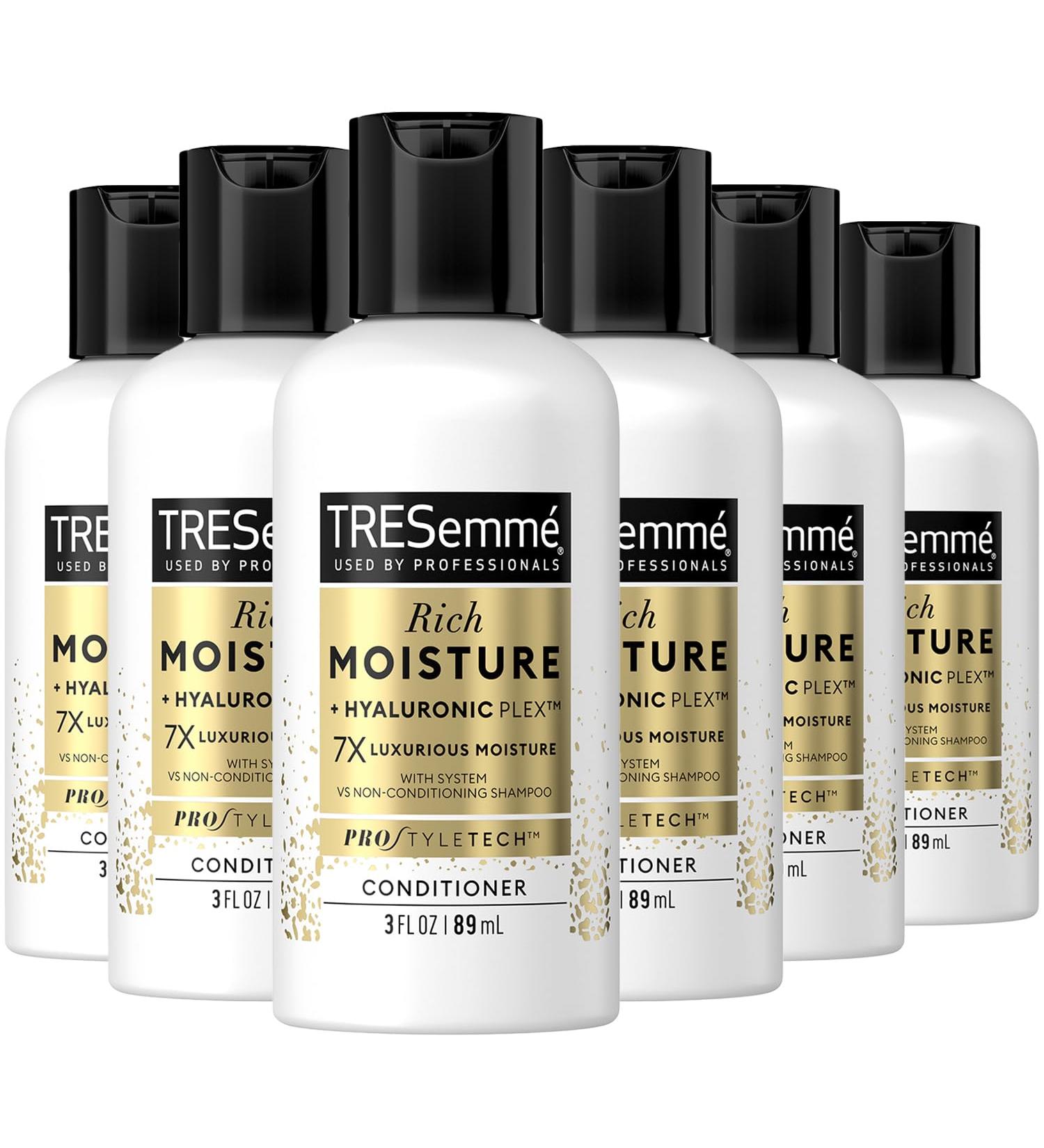 Buy TRESemm Moisture Rich Conditioner with Ceramide & Hyaluronic Acid - Travel Size 3 Oz (Pack of 6) | Best Hair Care for Damaged Hair - Shop Internationally - Buy Online on SooperMarket.com