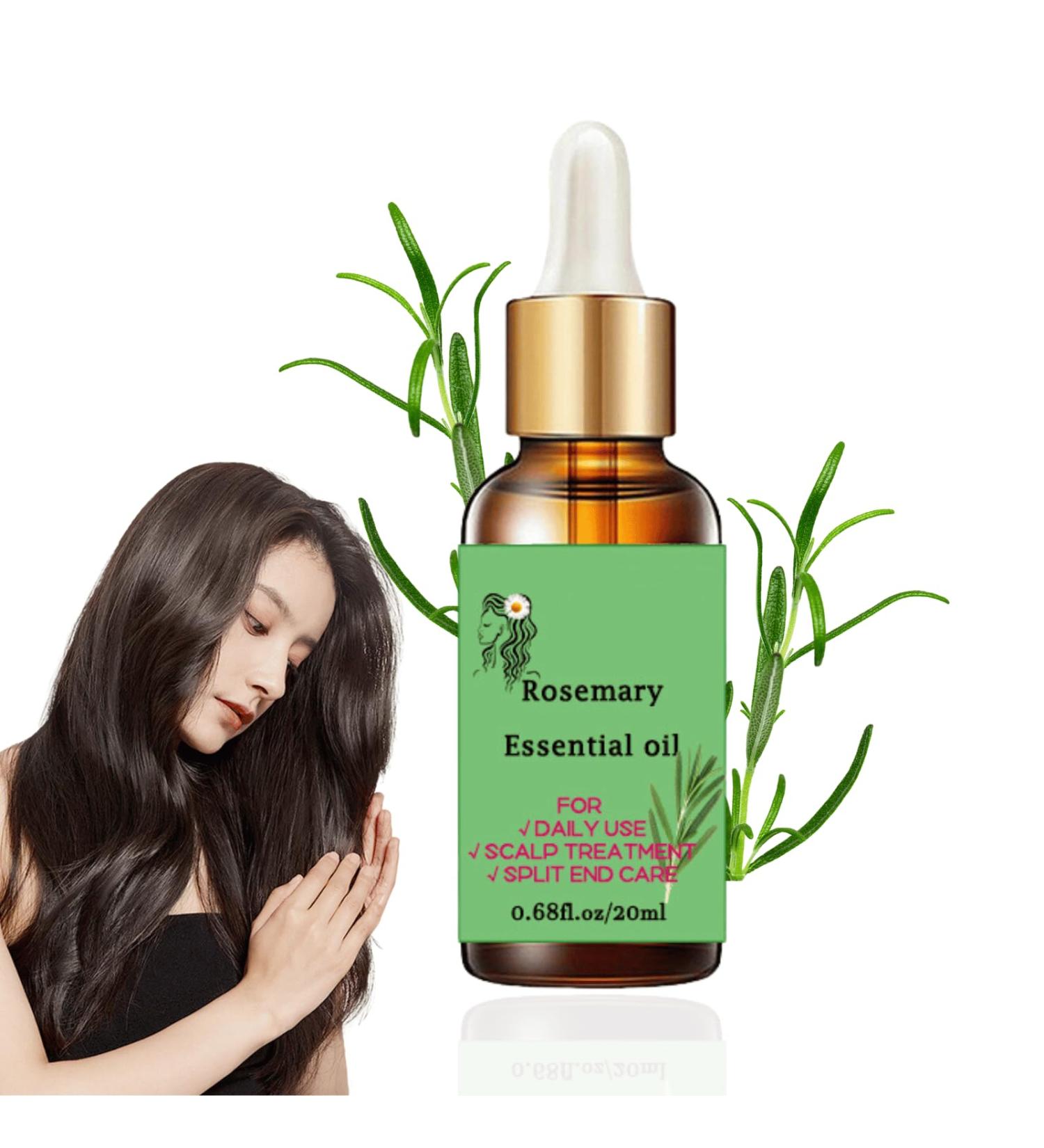 Trendyfave Rosemary Oil For Hair Growth Nourishes Hair Care Essential Oil Anti Frizz Hair Serum Ginger Hair Oil for Dry Damaged Hair | Repairs Smoothens Revitalizes Your Hair - for All Hair Types - Buy Online on SooperMarket.com