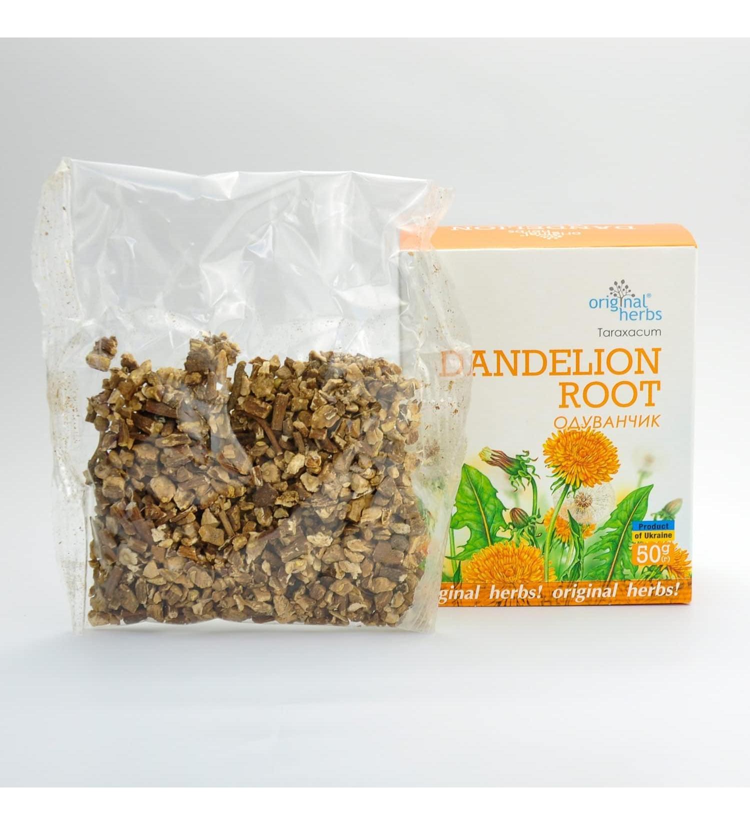 Dandelion Root TARAXACUM| Original Herbs Herbal Tea Wild Crafted Herbs Tea 50g - Buy Online on SooperMarket.com