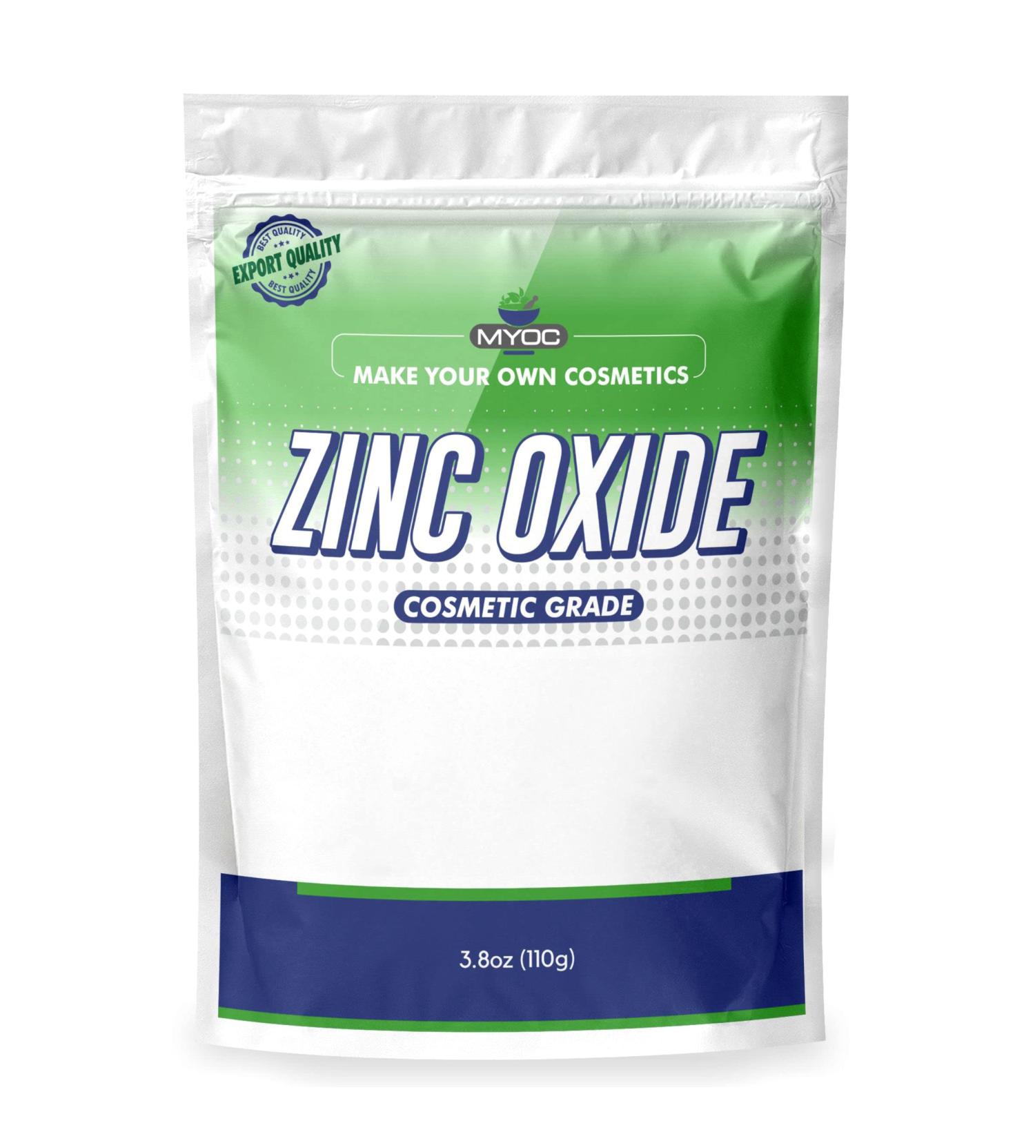 Myoc White Zinc Oxide Powder 110g - Non-Nano DIY Sunscreen & Baby Diaper Rash Cream - Online Quality - 3.88oz (1 Pack) - Buy Online on SooperMarket.com