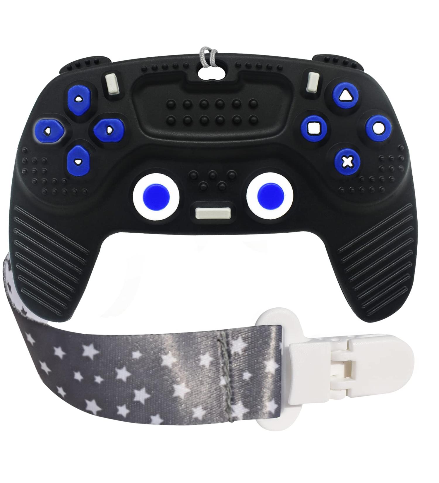 Teething Remote Control for Baby with Pacifier Clip  Funny Teethers for Baby for Baby Girl Or Boy Teething Toys for Babies 3-6 6-12 Months(Black) - Buy Online on SooperMarket.com