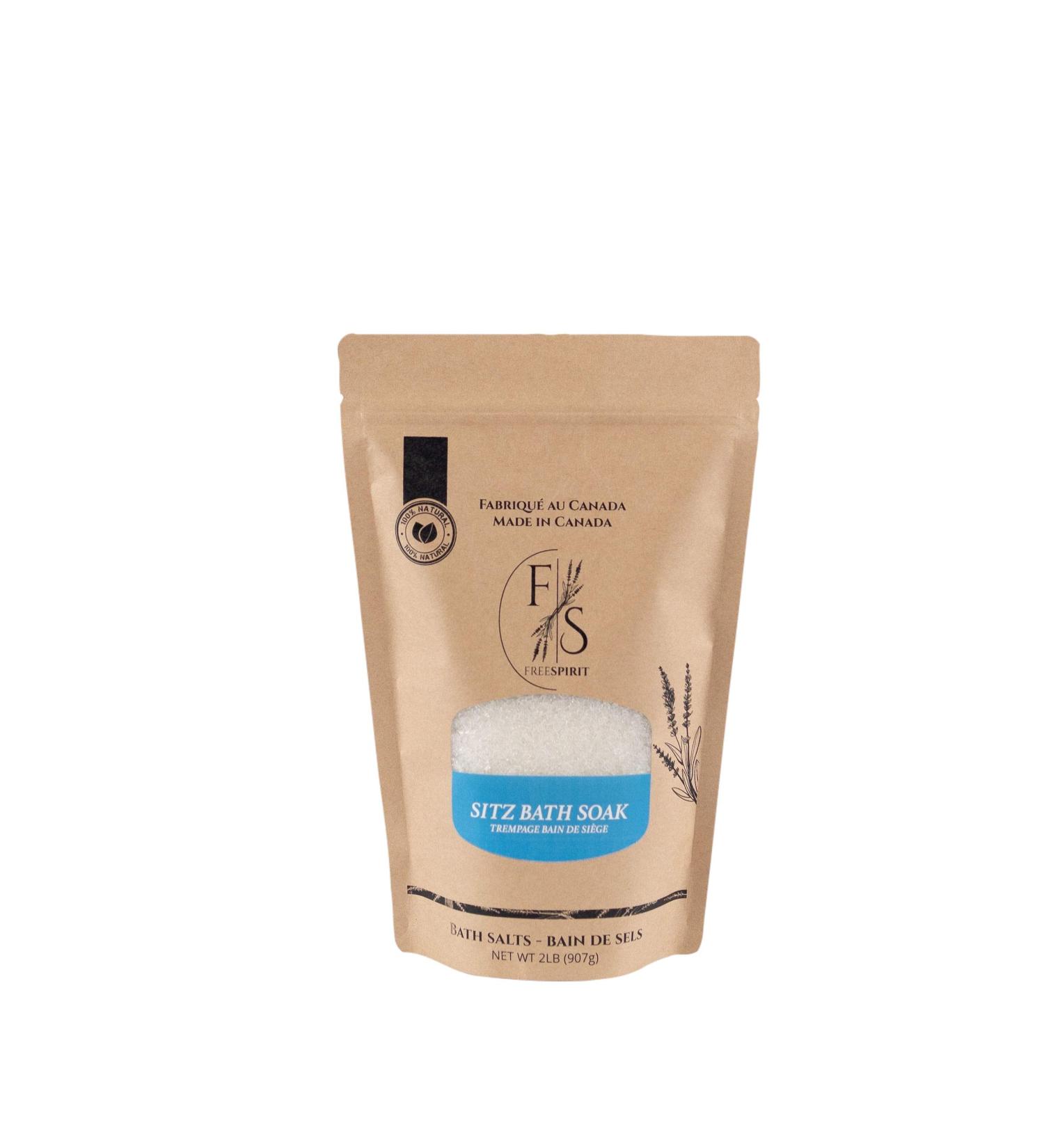 Organic Free Spirit Sitz Bath Salt with Grapefruit Essential Oil - 1KG | Post-Partum & Hemorrhoid Relief - Buy Online on SooperMarket.com