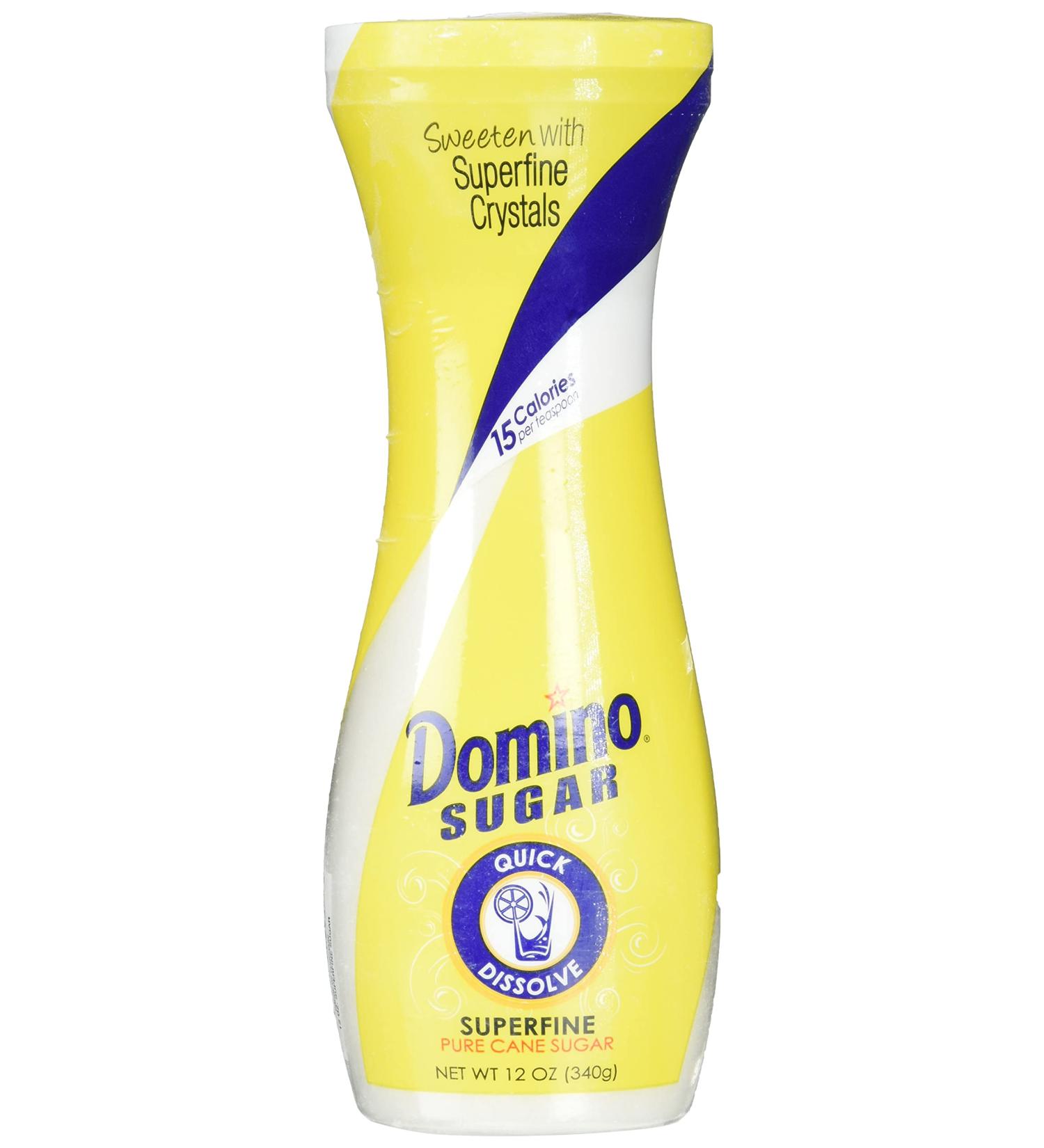 Domino White Sugar Pure Cane Superfine 12 oz Quick Dissolve - 1 Pack - Buy Online on SooperMarket.com