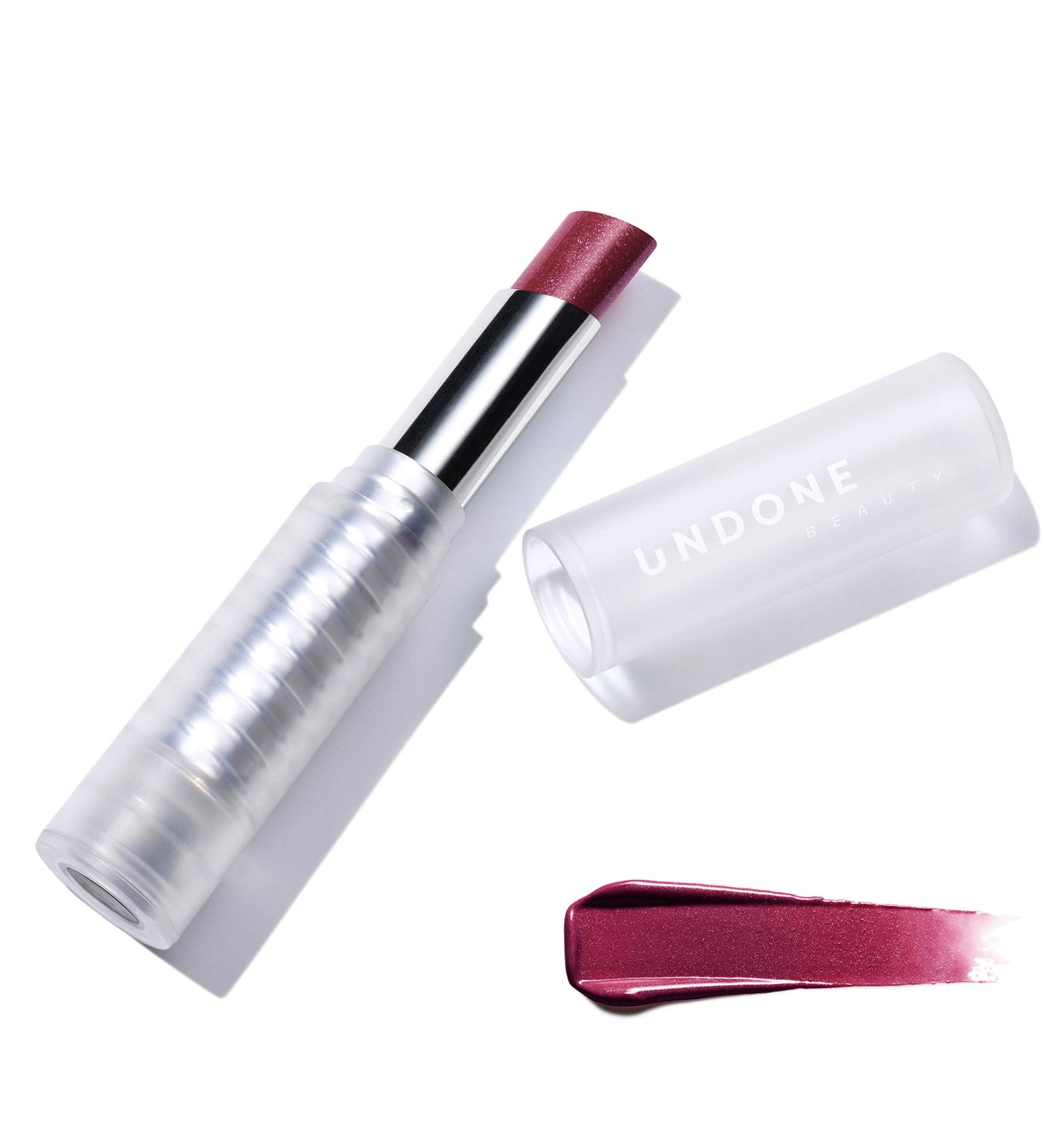 UNDONE BEAUTY Light on Lip Reflecting Amplifying Lipstick - Vegan, Paraben & Cruelty Free - Fine Wine - Buy Online on SooperMarket.com