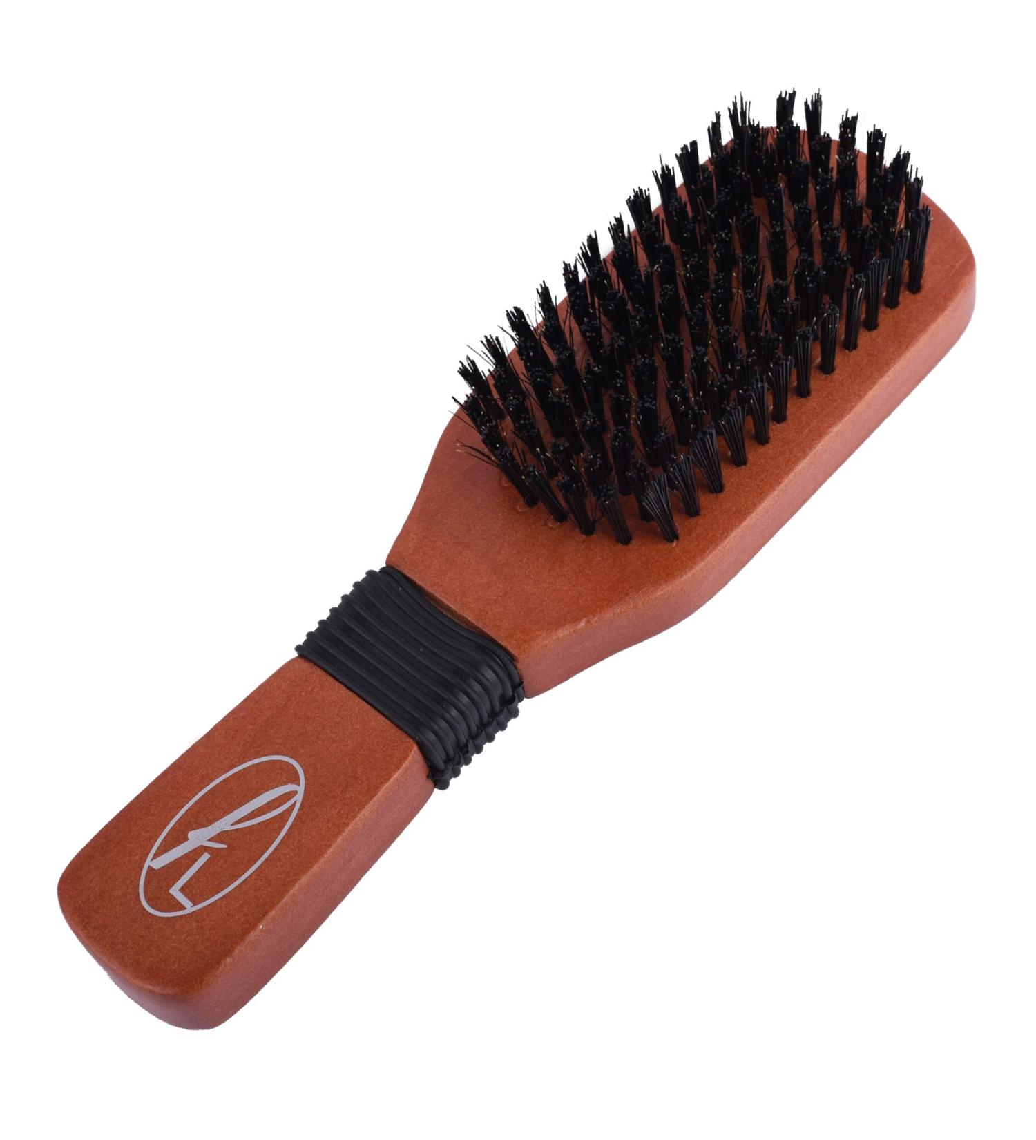 Fine Lines Paddle Bristle Brush - Boar and Nylon Bristles | Soft Hair Brush for Afro, Curly Hair | Men and Women - Buy Online on SooperMarket.com