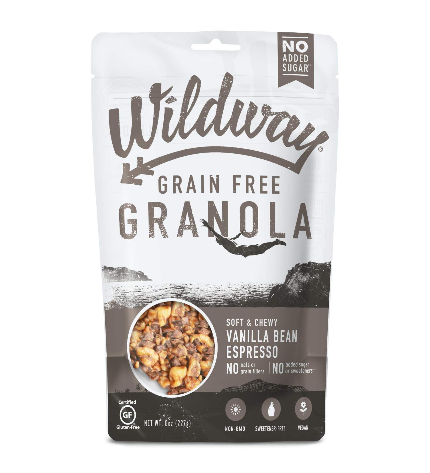 Wildway Vanilla Bean Espresso Granola | Vegan, Gluten-Free, Low Carb, Paleo Snack | 8oz - Buy Online on SooperMarket.com