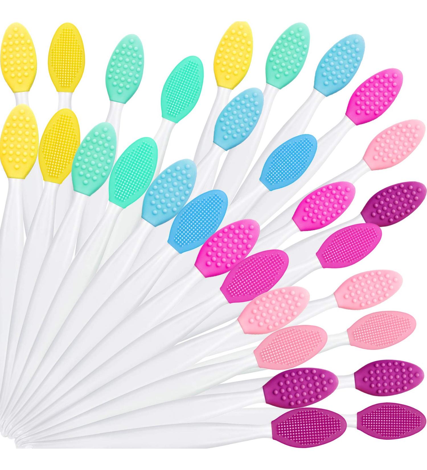 Silicone Exfoliating Lip Brush | Double-sided Soft Lip Brush for Smoother Skin and Fuller Lips | Beauty Tool in 6 Colors - Buy Online on SooperMarket.com