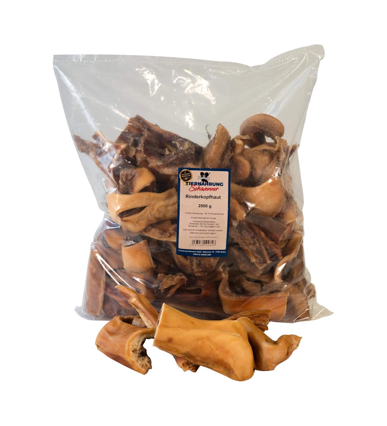 Schwenner-Short Beef's Head for Dogs - 2500g Dried Dental Dog Snacks | Quality Pet Food & Care - Buy Online on SooperMarket.com