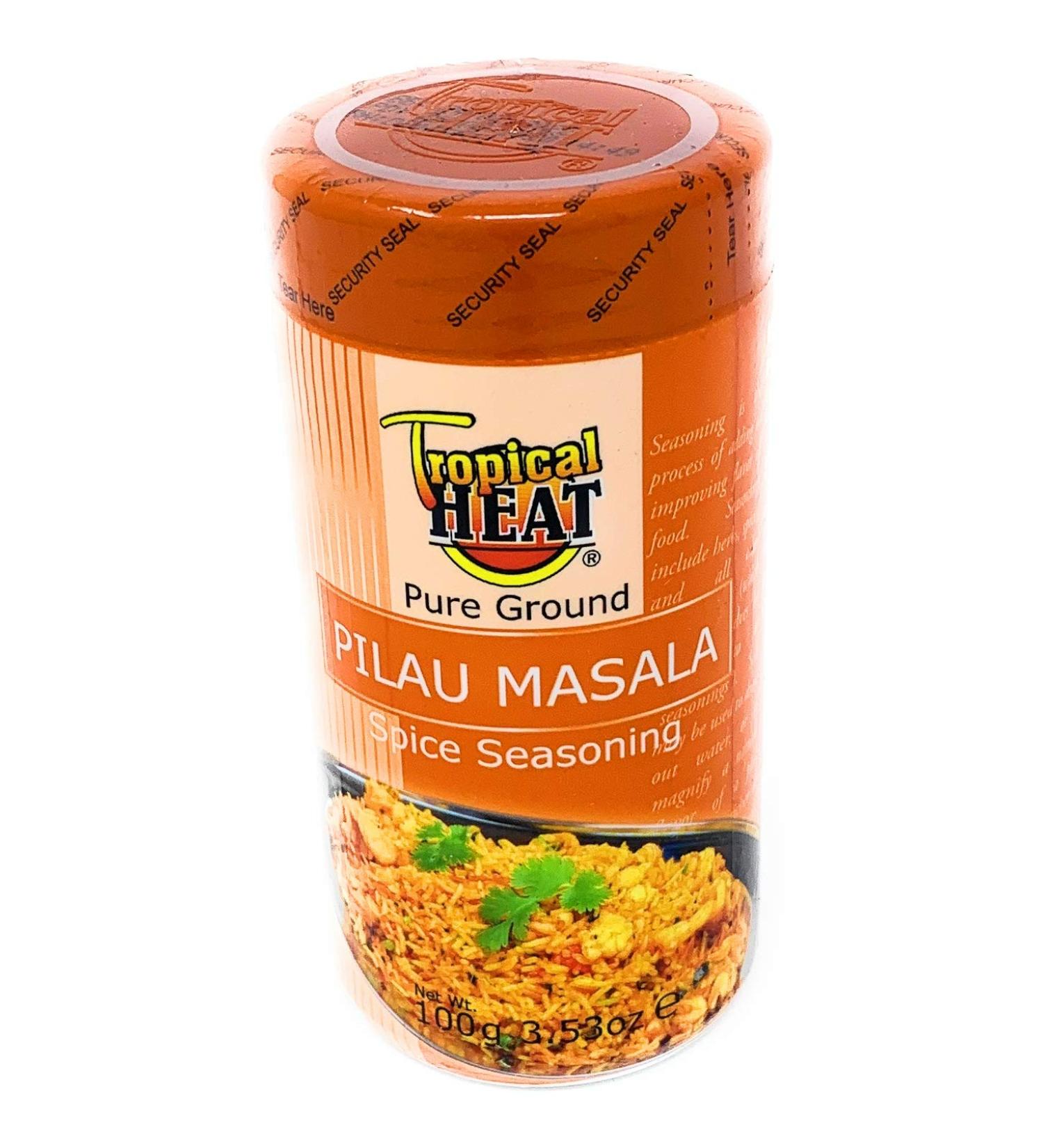Tropical Heat Pilau Masala Spice Seasoning 3.53oz - Authentic Blend for Flavorful Meals - Buy Online on SooperMarket.com