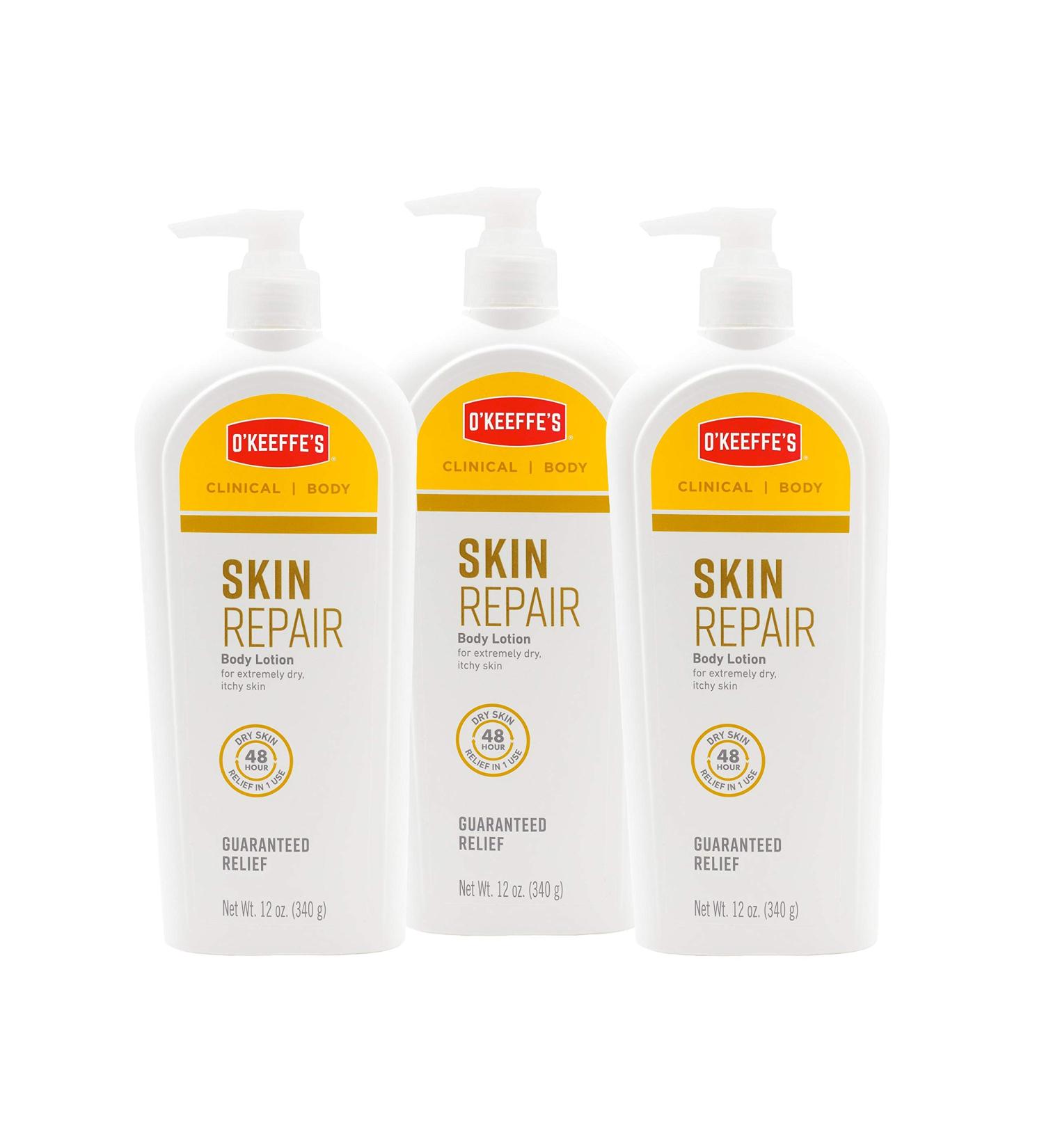 O'Keeffe's Skin Repair Body Lotion 12oz Pump Bottle - Pack of 3 - Buy Online on SooperMarket.com