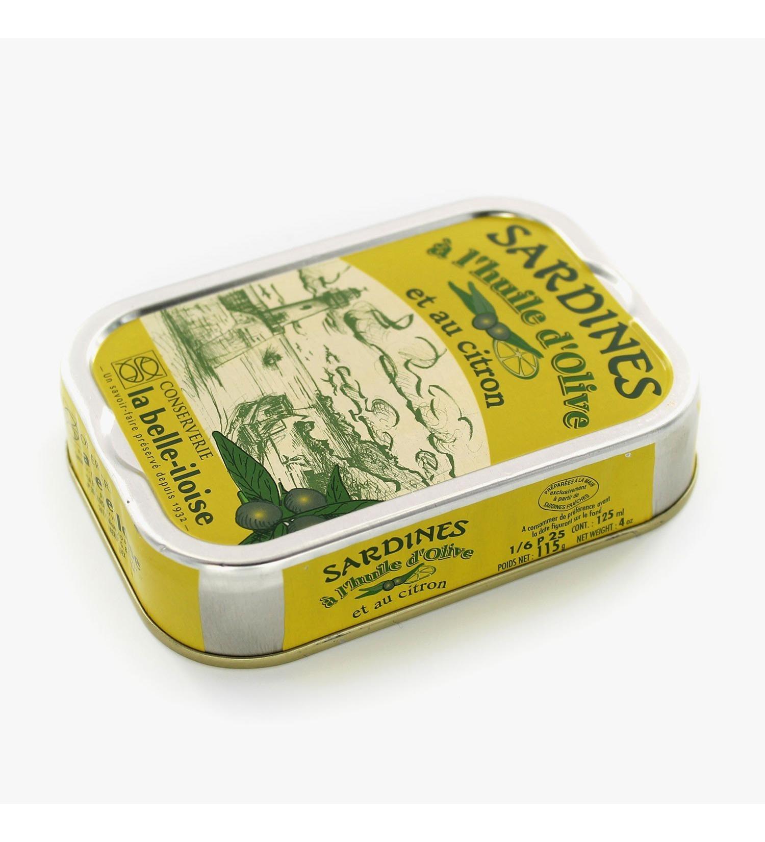 Sardines With Olive Oil And Lemon Hand Prepared From France