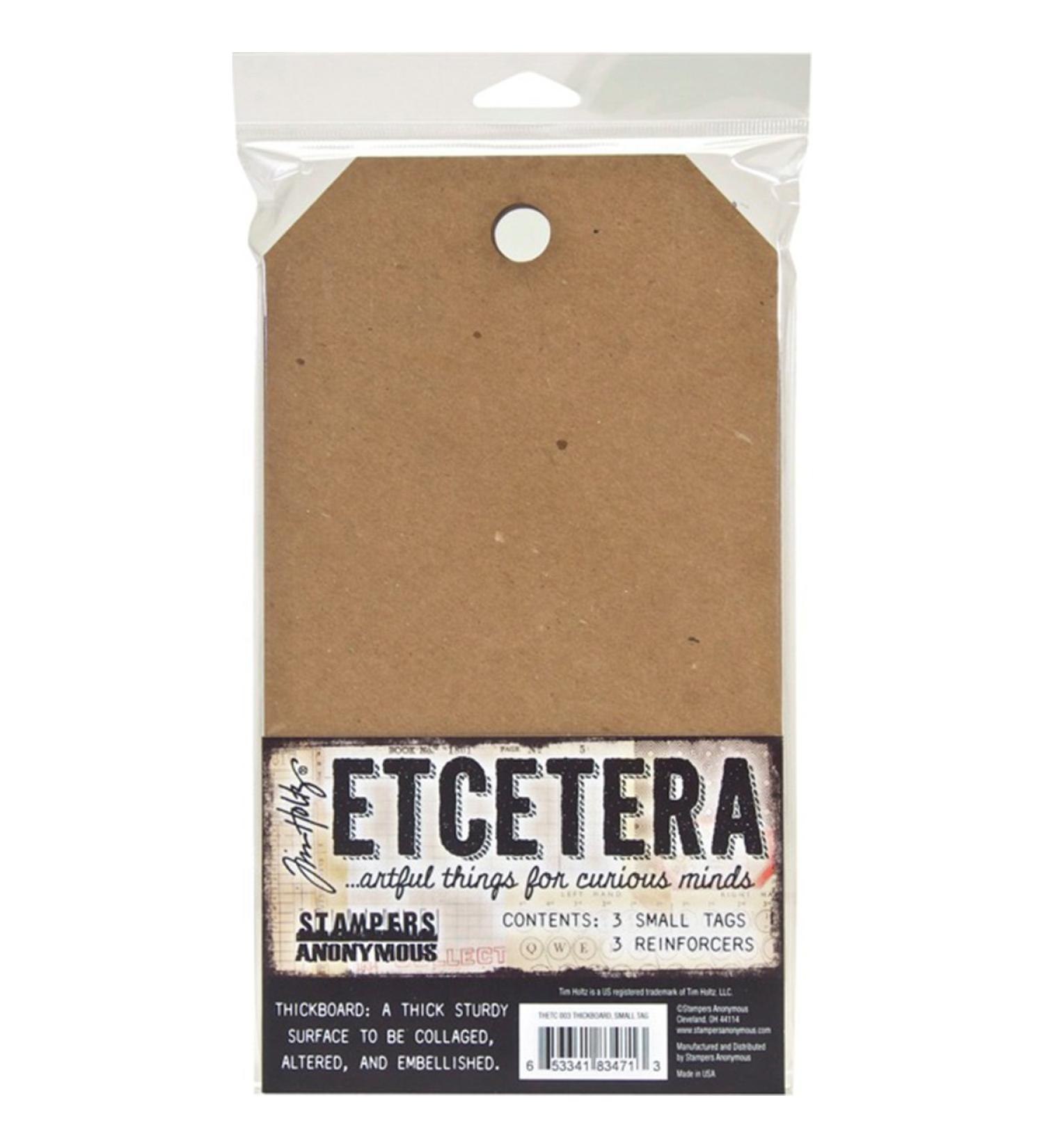 Stampers Anonymous THETC003 Tim Holtz Etcetera Small Tag 5.5"X10"