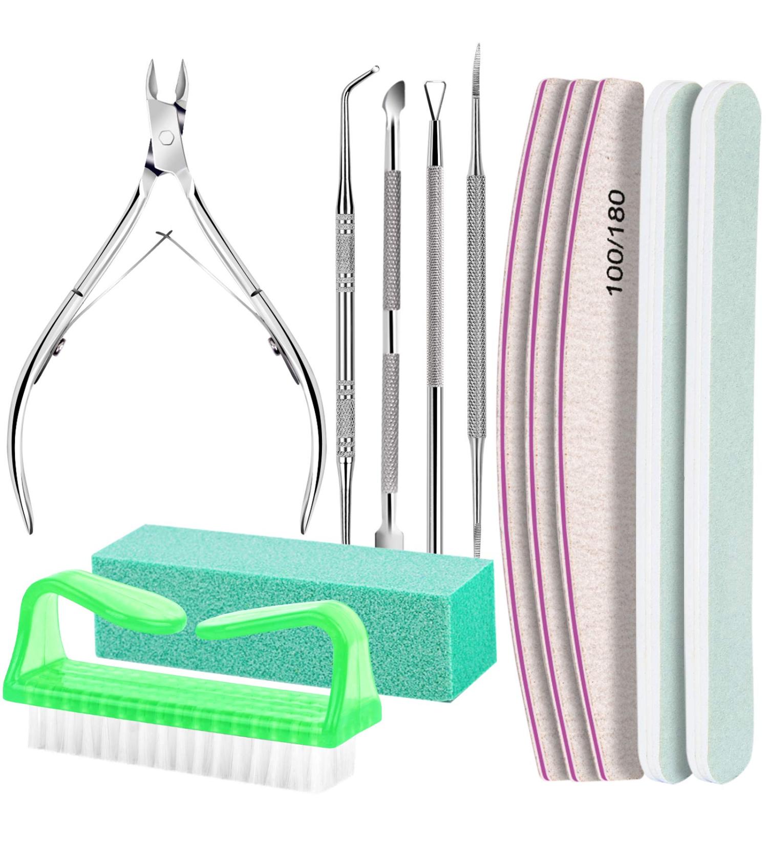 Fandamei Nail File 100/180 - Gel Nail Buffer & Manicure Set | Nail Files Tongs & Shavers - Z-Green - Buy Online on SooperMarket.com