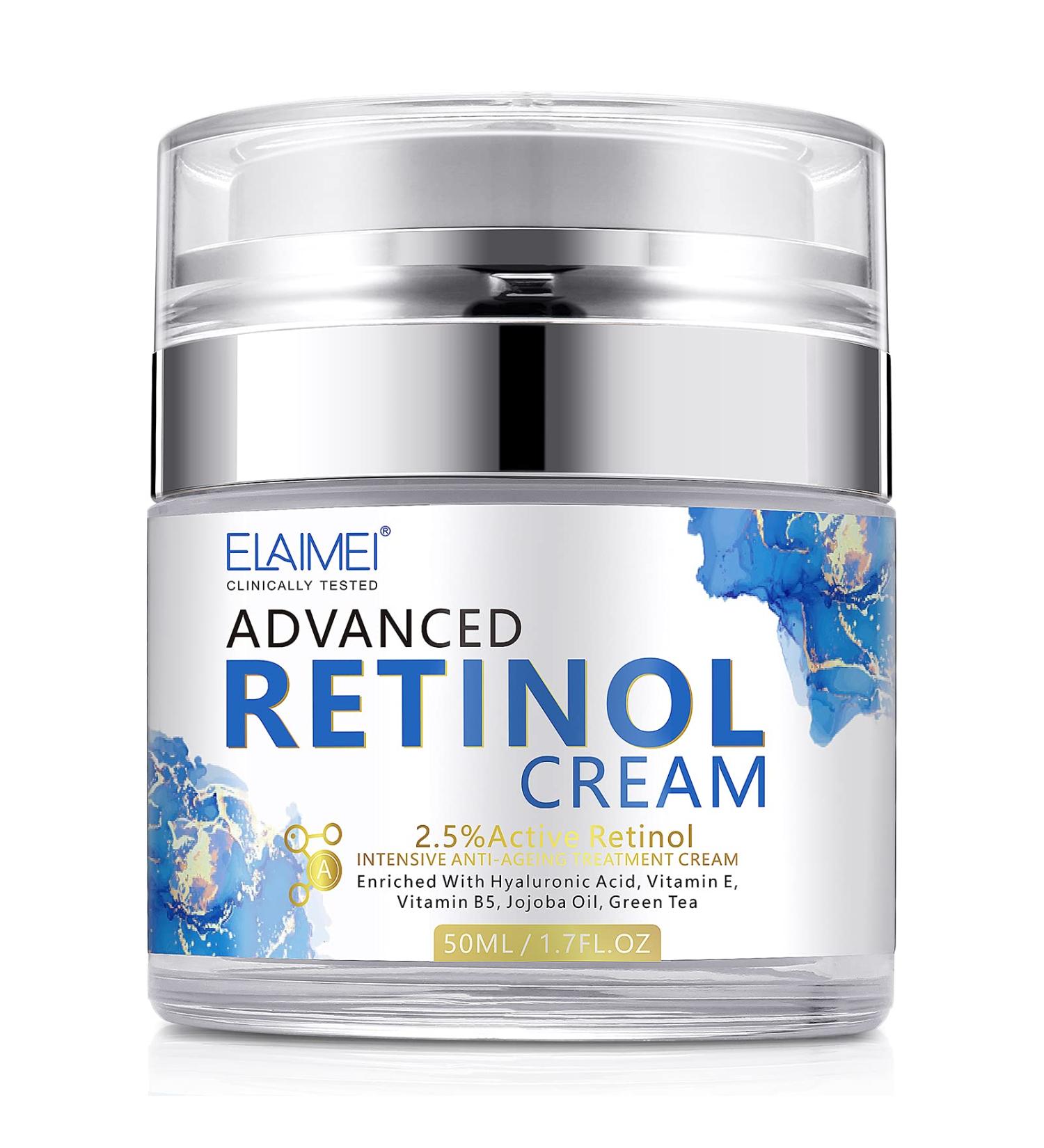 Retinol Face Cream Anti Wrinkle Face Cream Anti Aging Face Cream with 2.5% Retinol Hyaluronic Acid Vitamin E Night Face Cream for Women and Men - Buy Online on SooperMarket.com