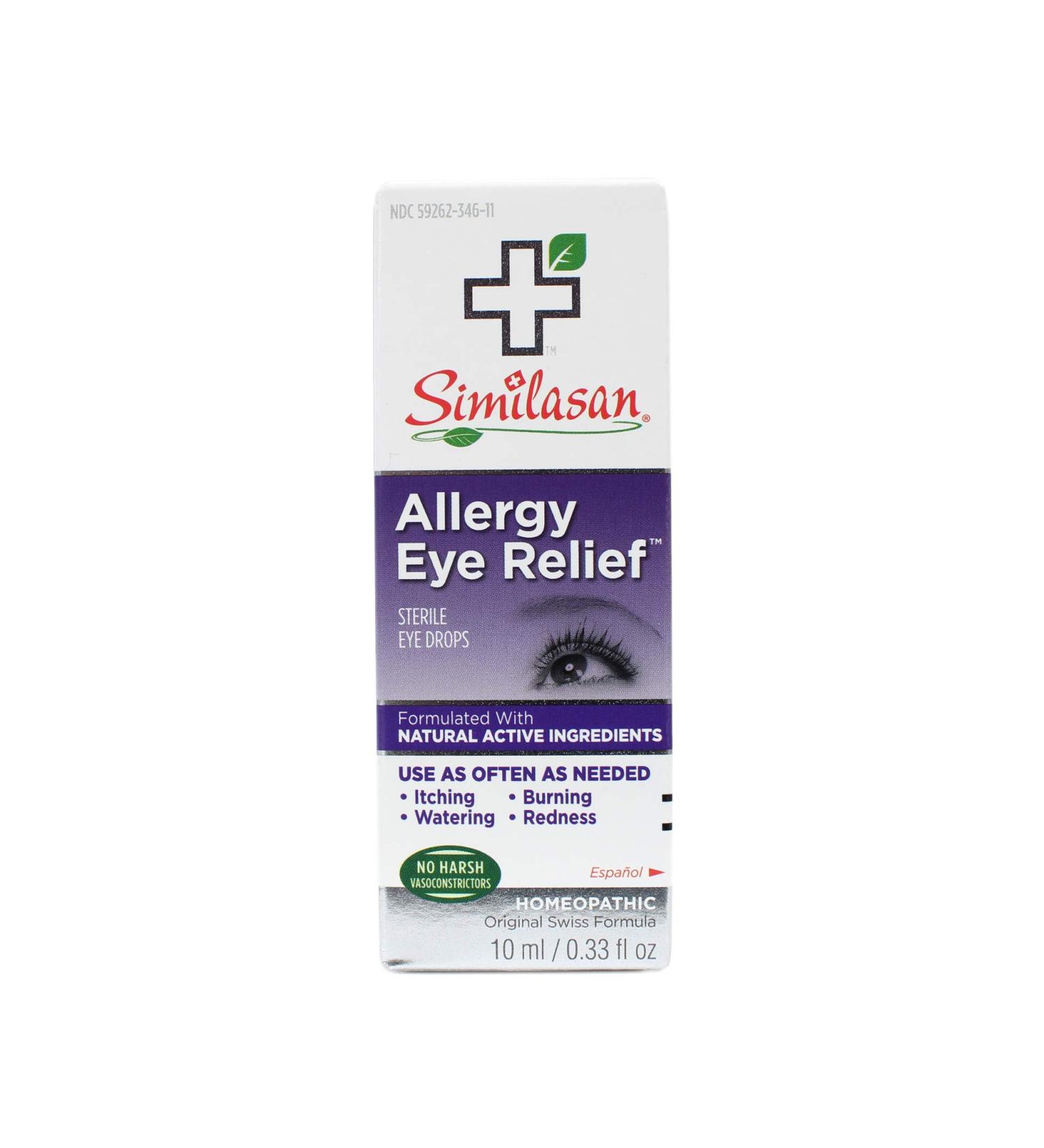 Similasan Allergy Eye Relief Drops 0.33 oz (Pack of 3) - Natural Relief for Allergies - Buy Online on SooperMarket.com