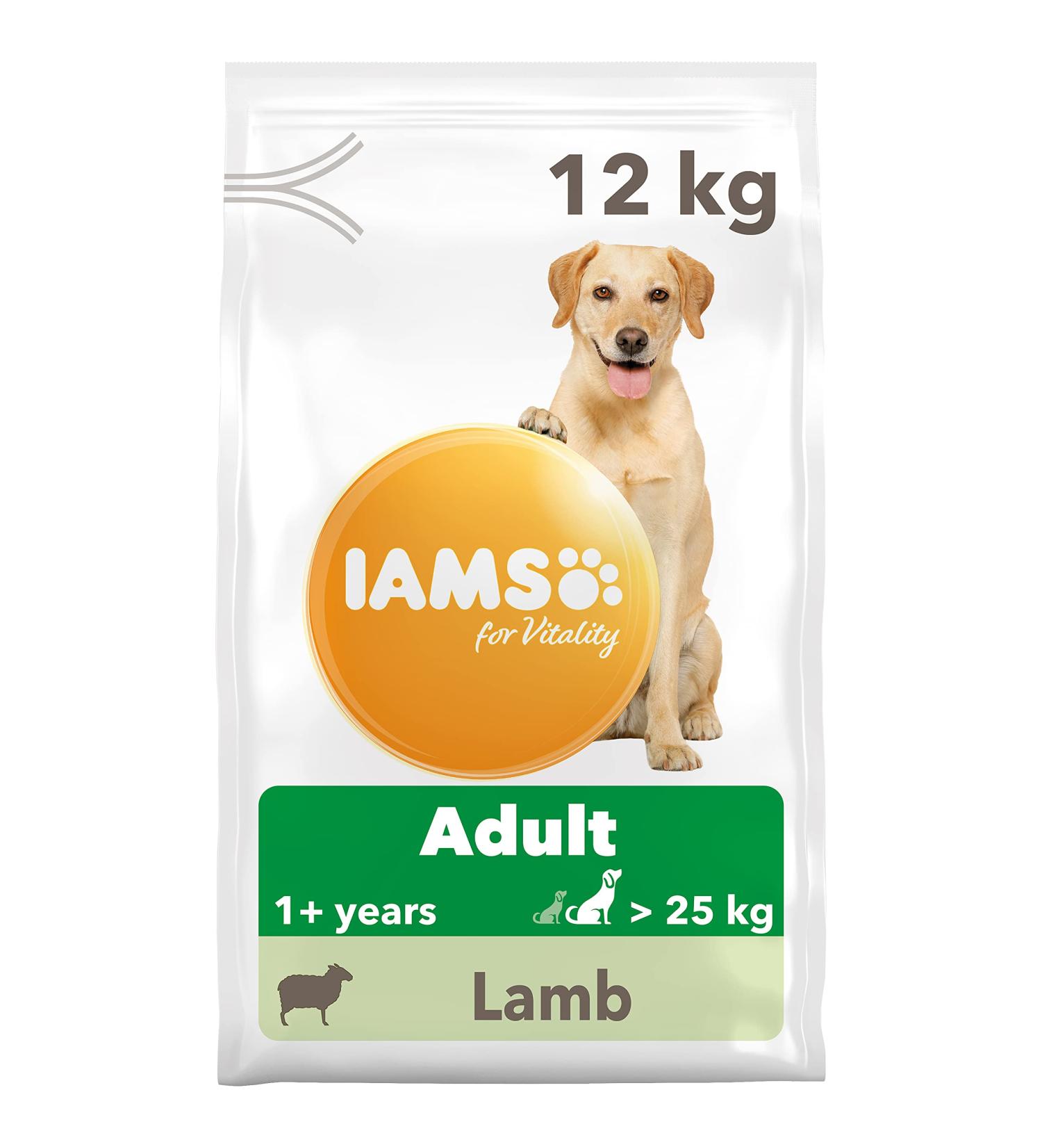 IAMS Complete Dry Dog Food for Adult 1+ Large Breeds with Lamb 12 kg Lamb 12 kg (Pack of 1) - Buy Online on SooperMarket.com