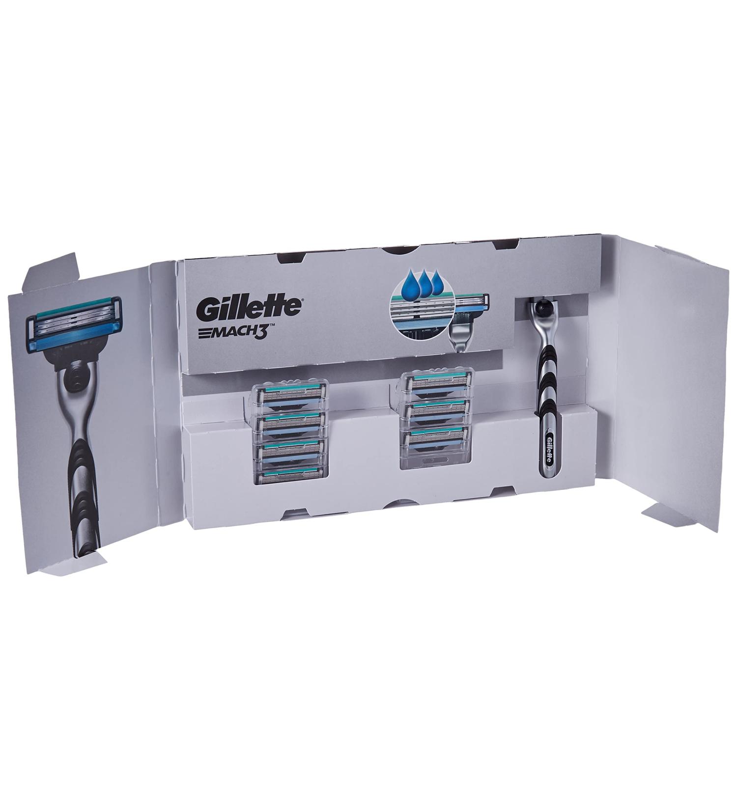 Buy Gillette Mach3 Razor with 7 Blades - International Shipping & Letterbox-Compatible Packaging - Buy Online on SooperMarket.com
