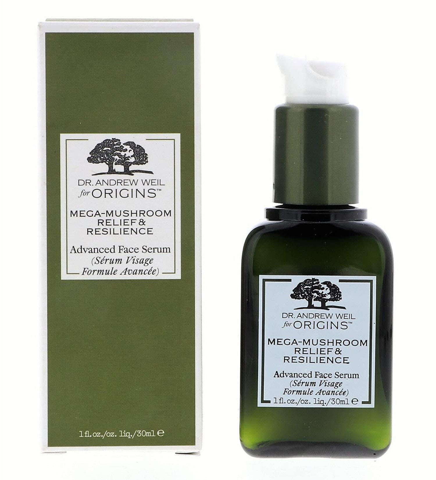 Origins Dr. Andrew Mega-Mushroom Skin Relief Advanced Face Serum 1fl. Oz - Soothing & Hydrating Ships Internationally - Buy Online on SooperMarket.com
