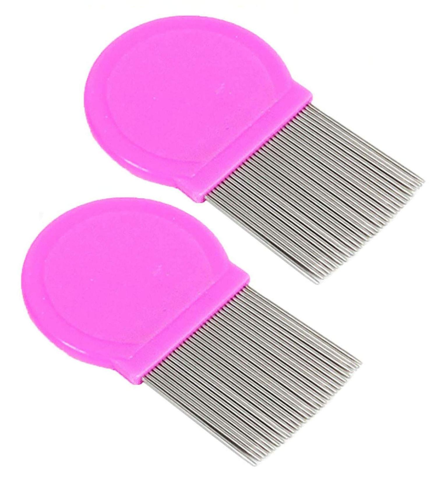 Long Teeth Flea Comb Closely Spaced Metal Pins Removes Fleas Flea Eggs and Debris from Your Pet s Coat - 35mm Long Metal Teeth are Great for Long Hair Areas on Dogs and Cats (Single Pack Pink) Single Pack Pink - Buy Online on SooperMarket.com