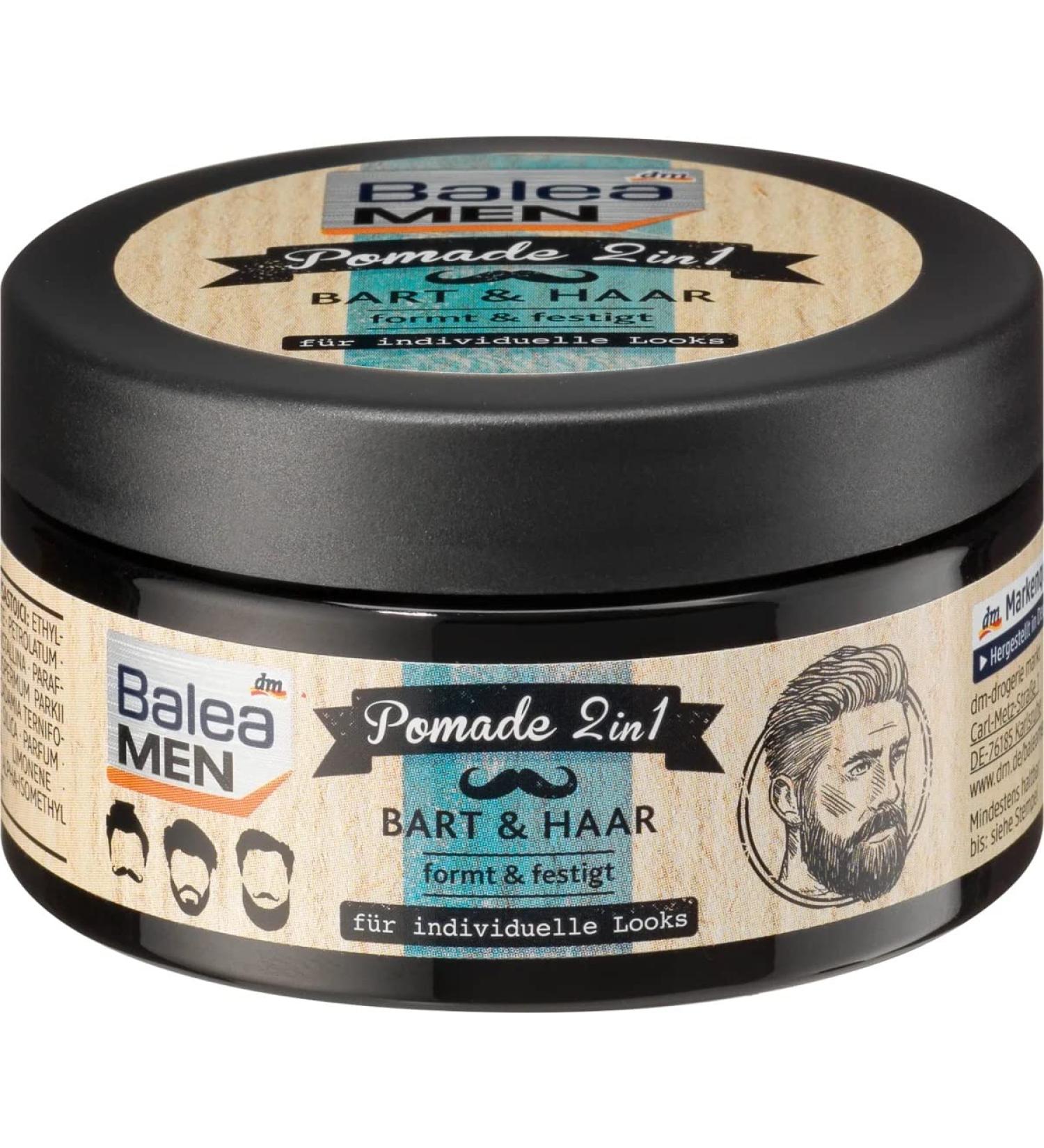 Balea MEN Pomade 2in1 for Beard & Hair - 100 ml | Premium German Hair Product - International Shipping Available - Buy Online on SooperMarket.com